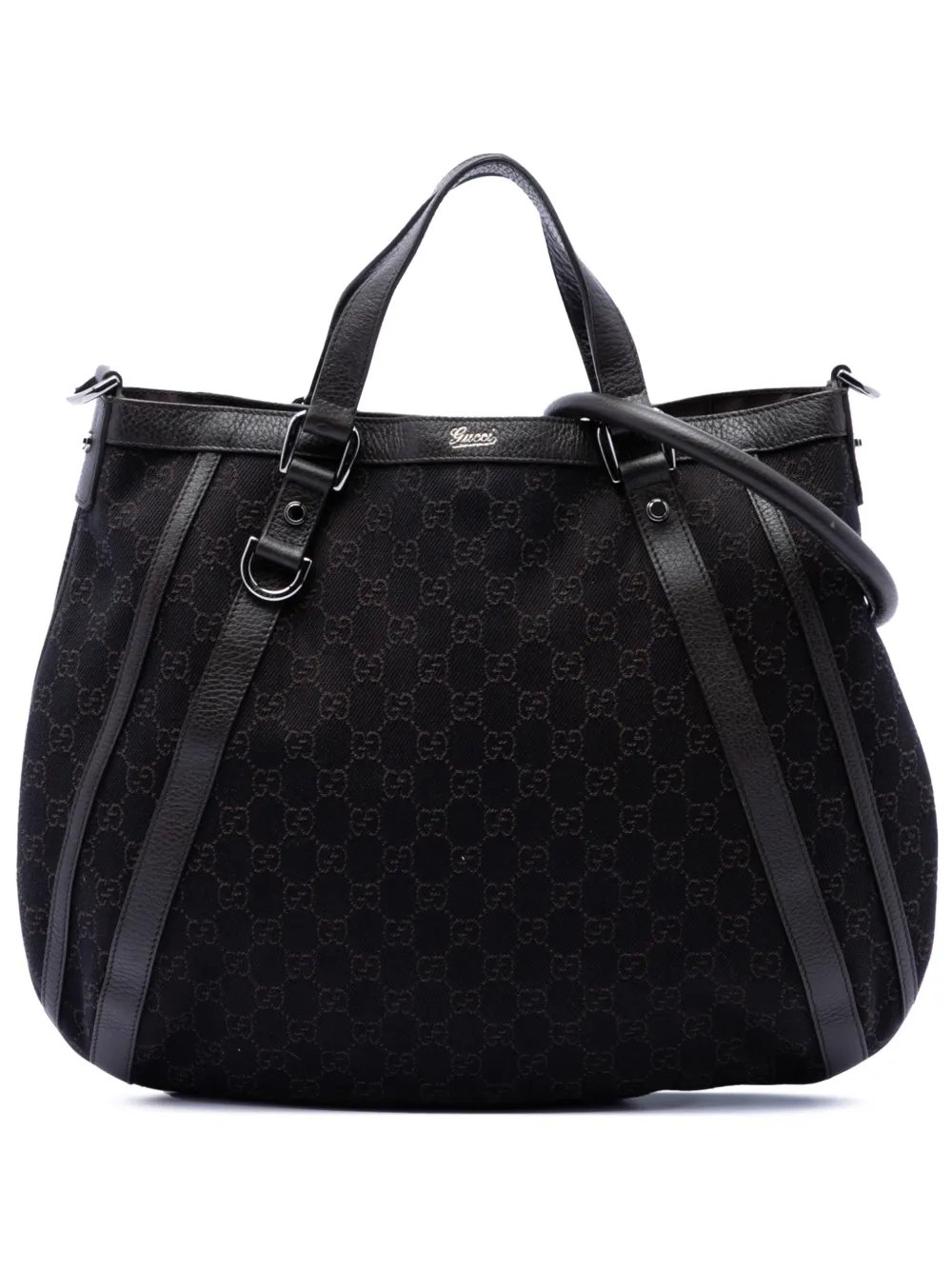 2016-2026 GG Denim Abbey D Ring satchel