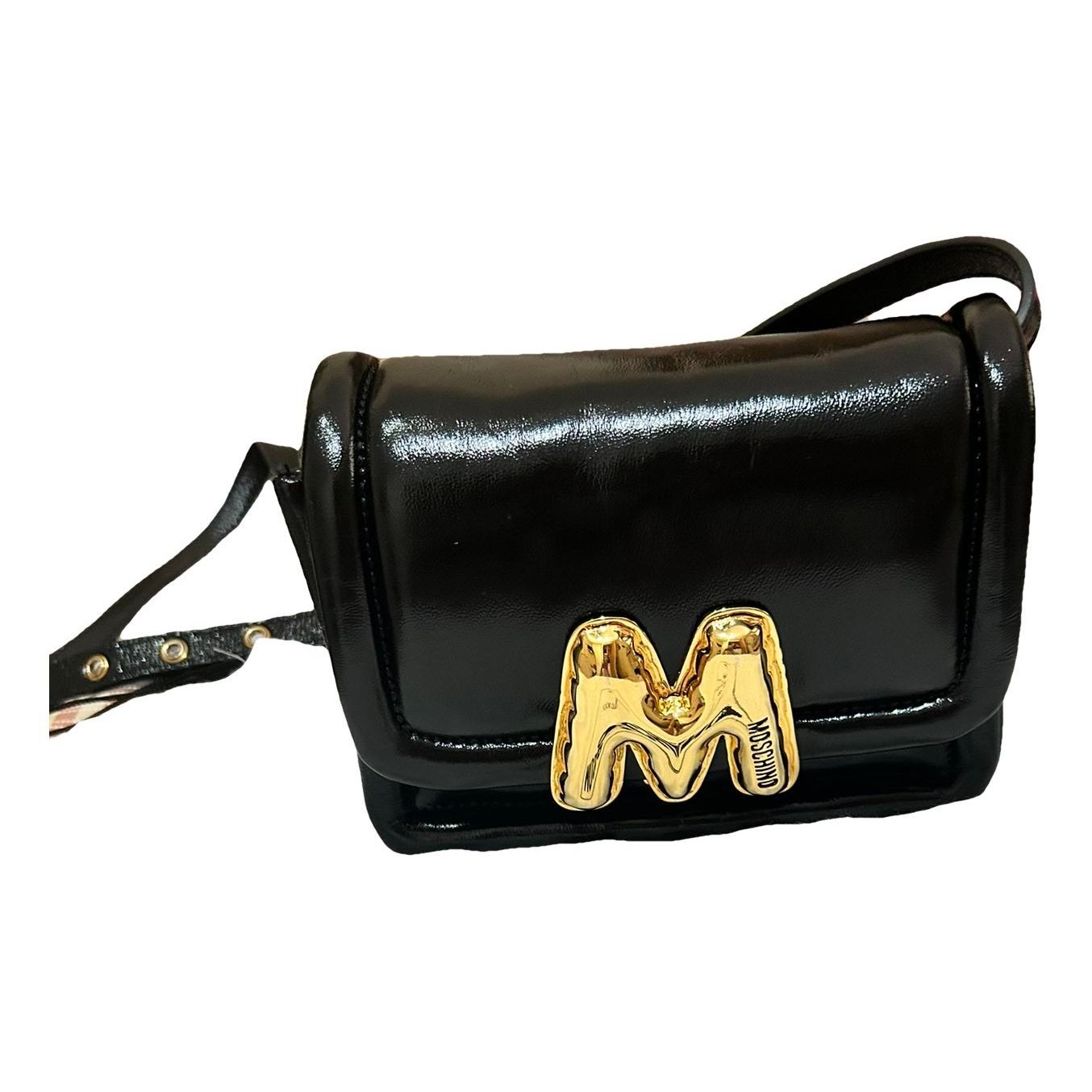 Biker leather handbag