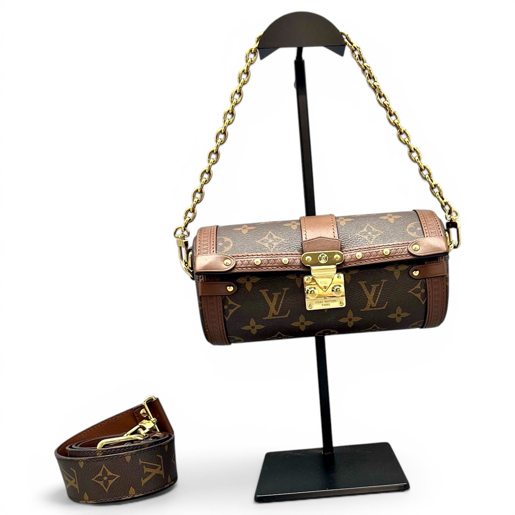 Papillon Trunk leather handbag