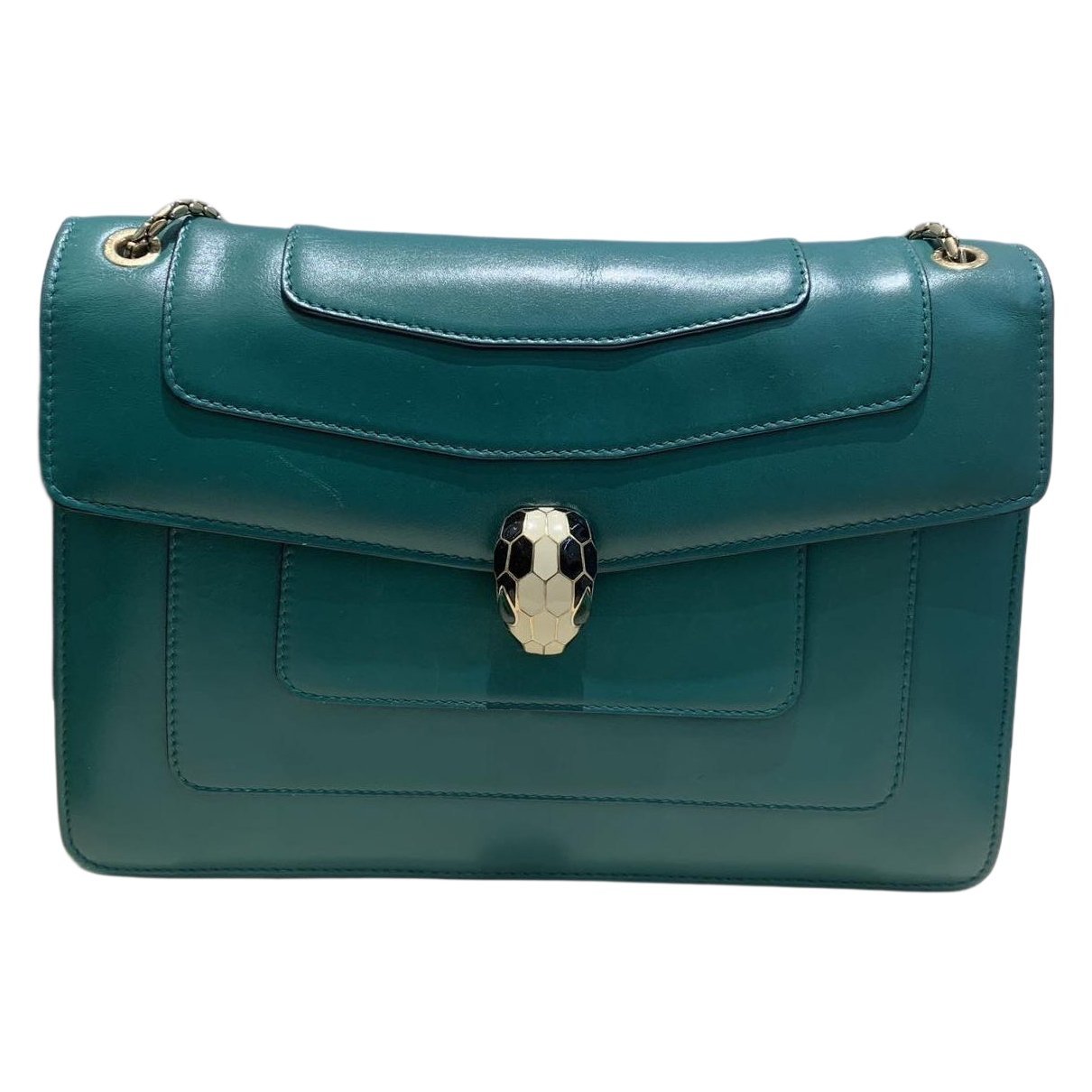Serpenti leather handbag