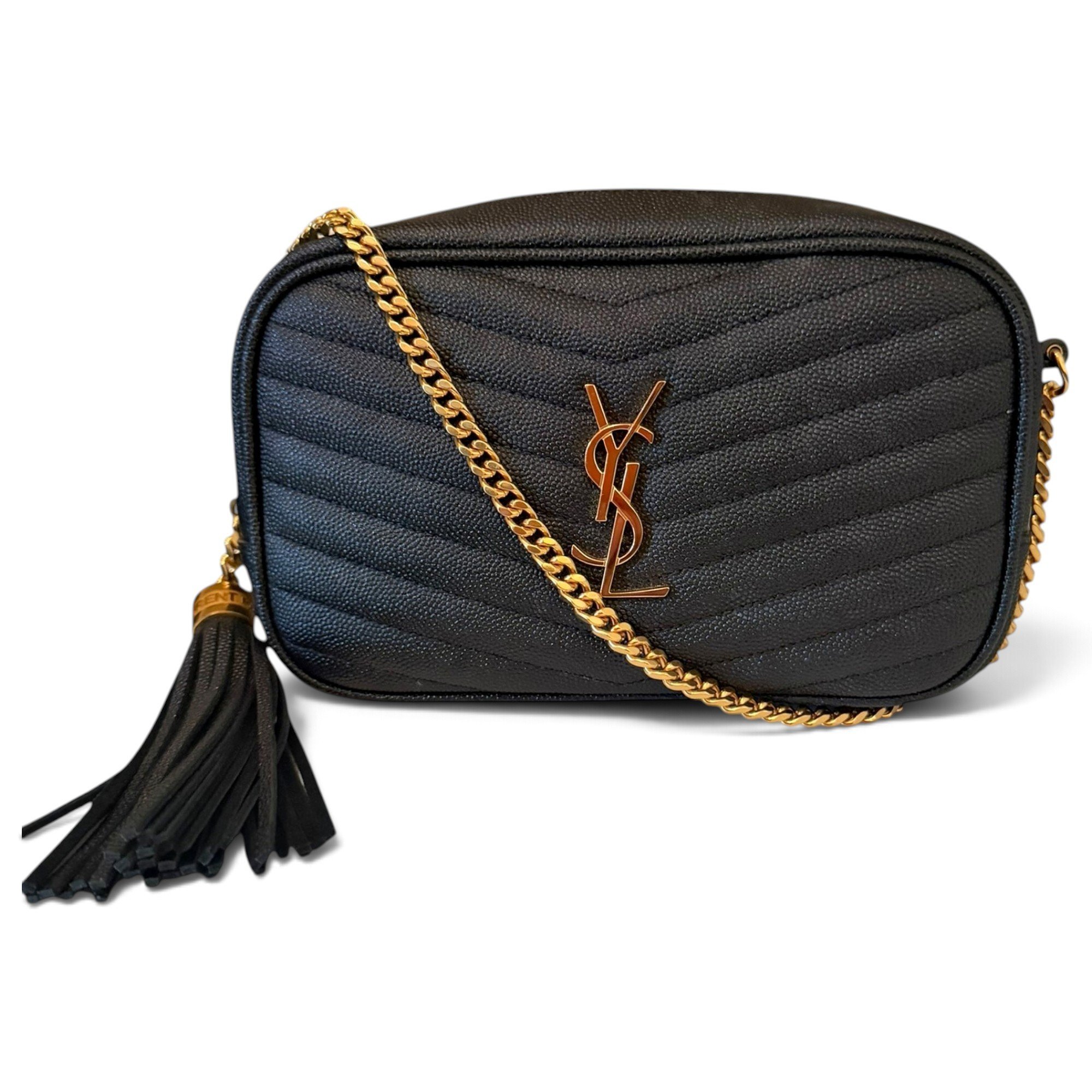 Camera Lou leather crossbody bag