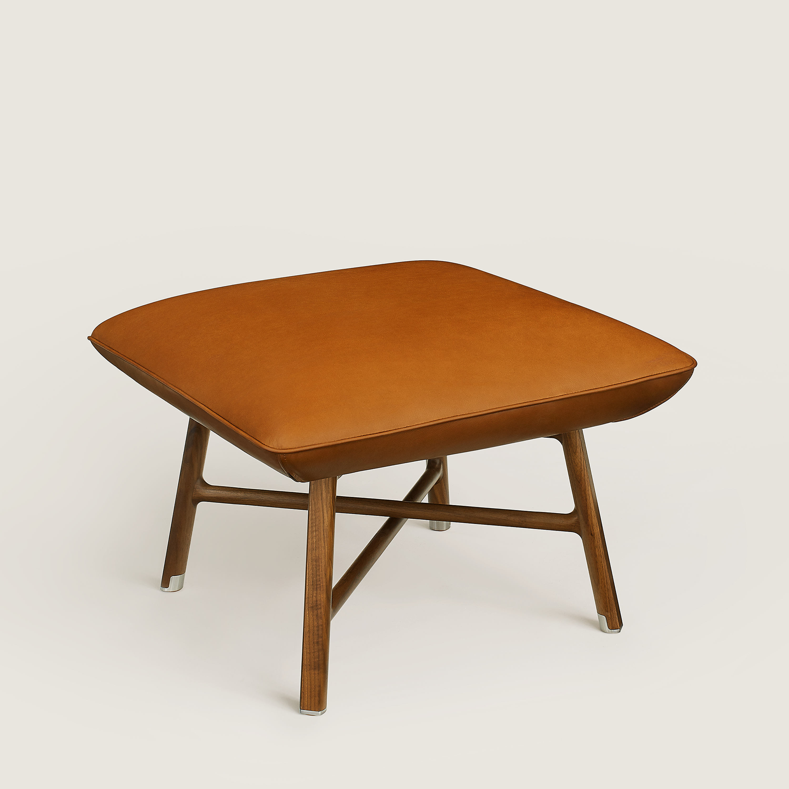 Les Necessaires d'Hermès "carre d'assise" low stool, high model
