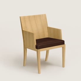 Reeditions J.-M. Frank par Hermès chair with armrests