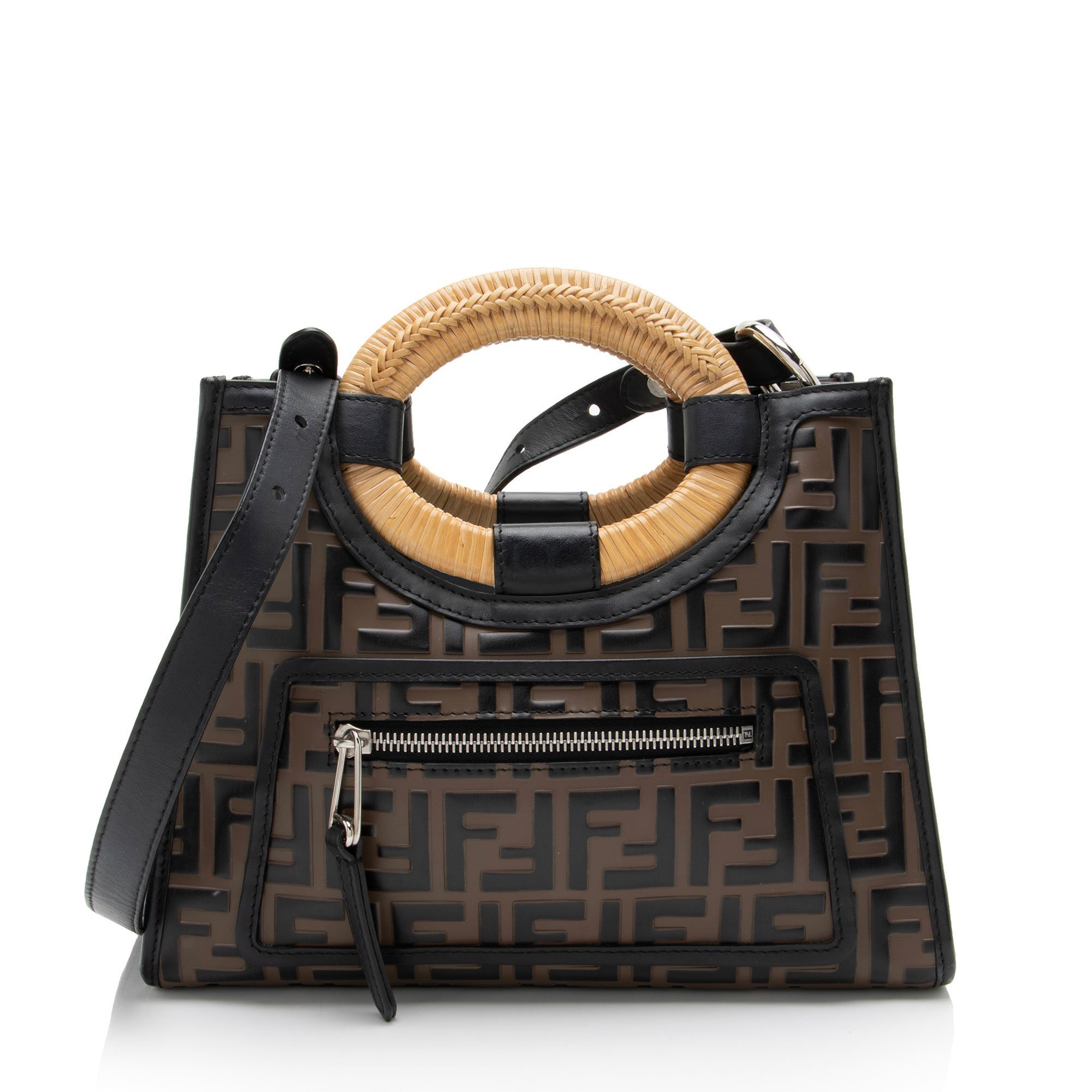 FF leather tote