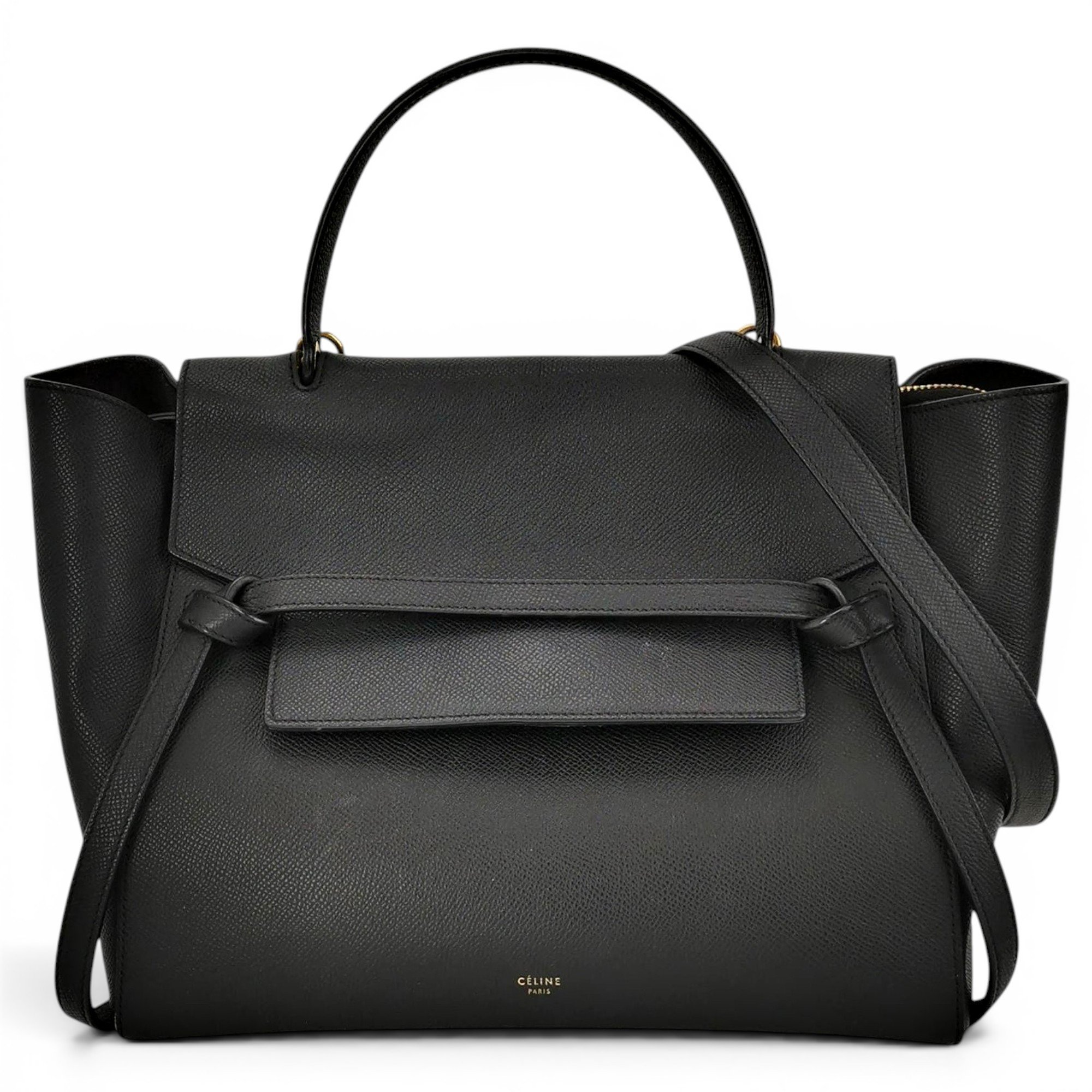Belt leather handbag