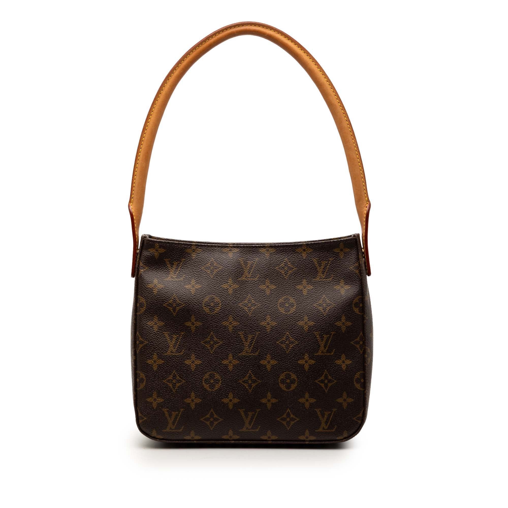 Looping leather handbag