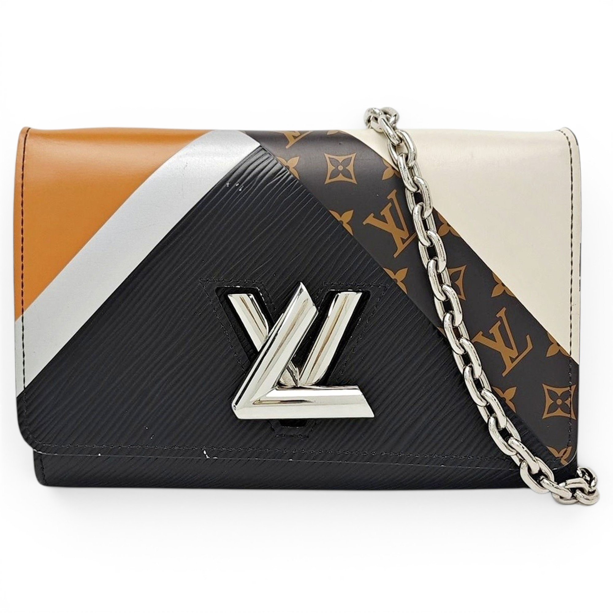 Twist leather handbag