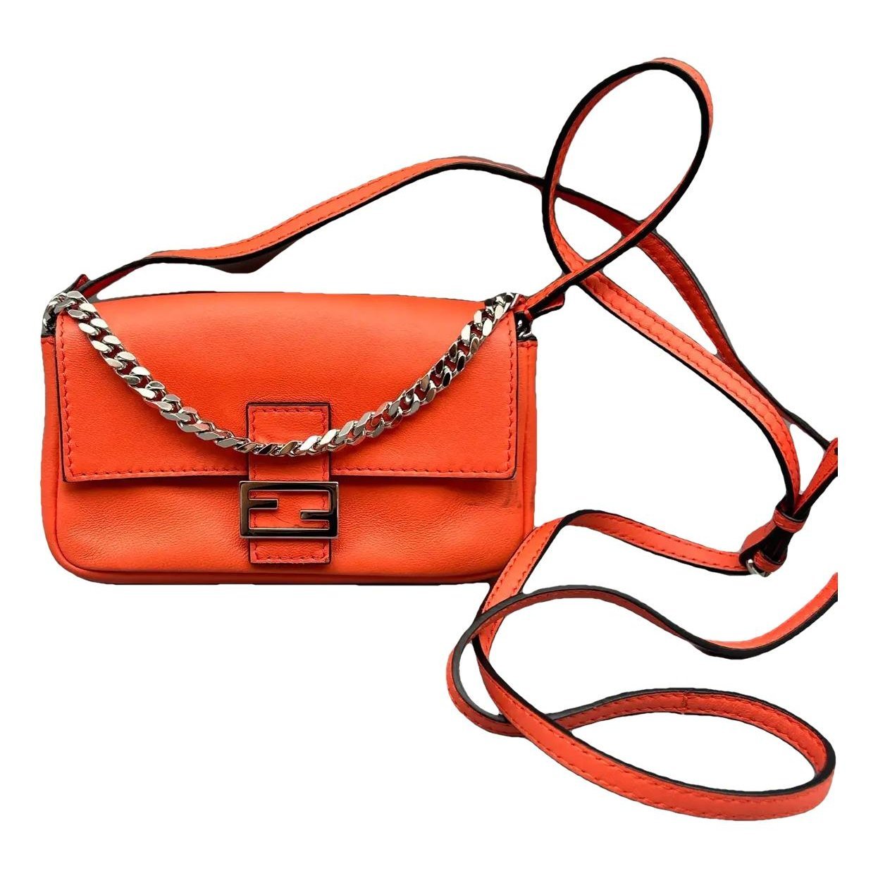Baguette leather crossbody bag