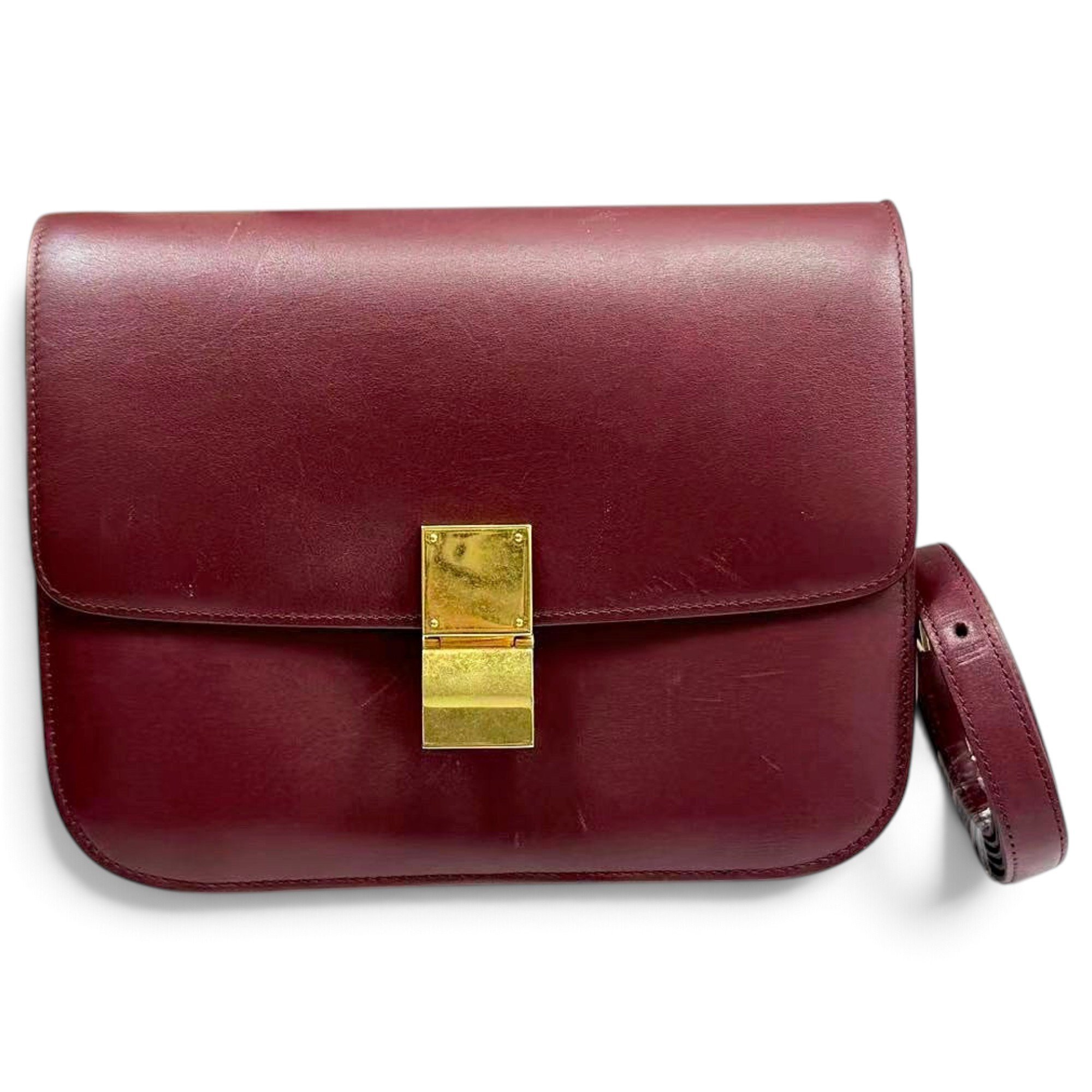 Classic leather crossbody bag