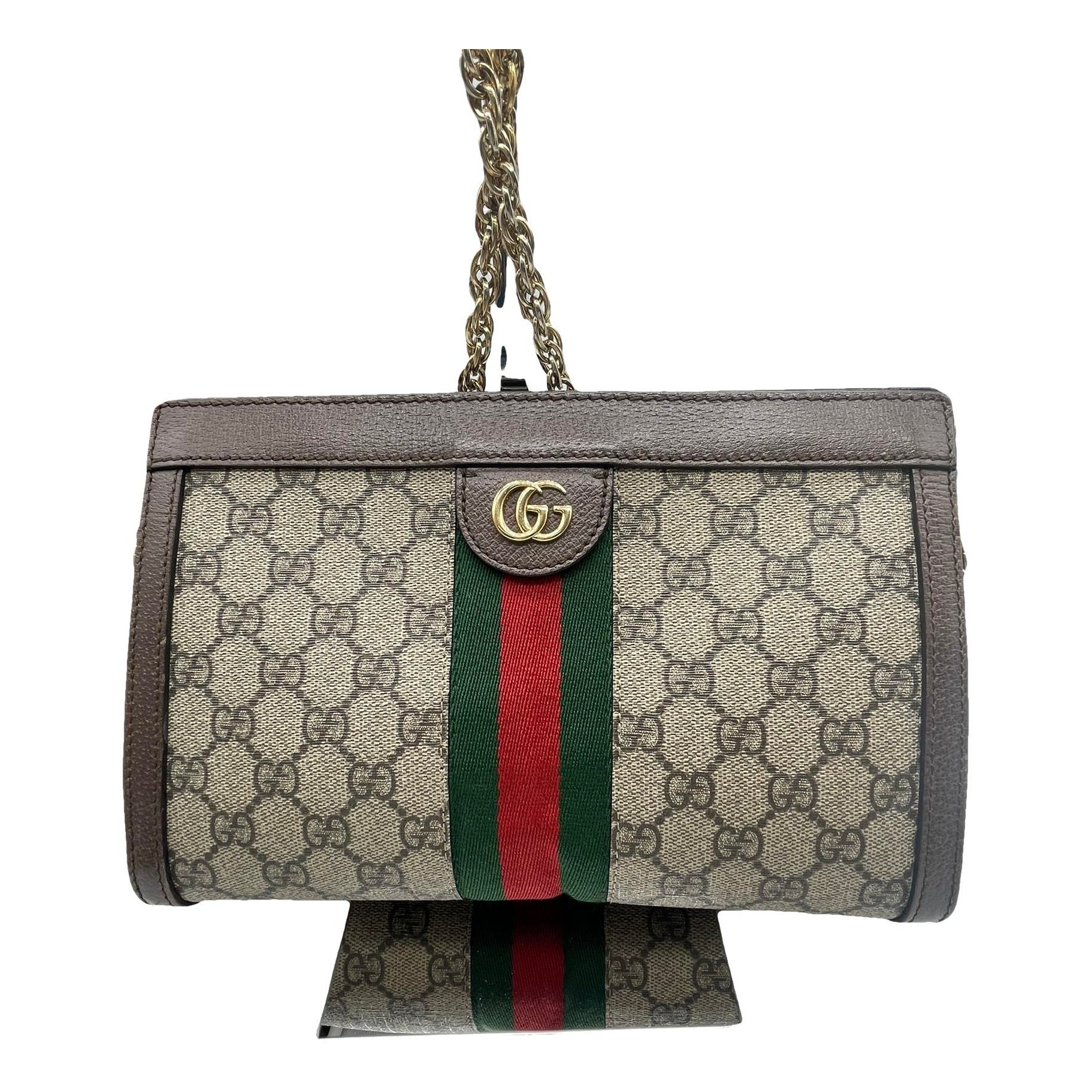 Ophidia Chain leather handbag