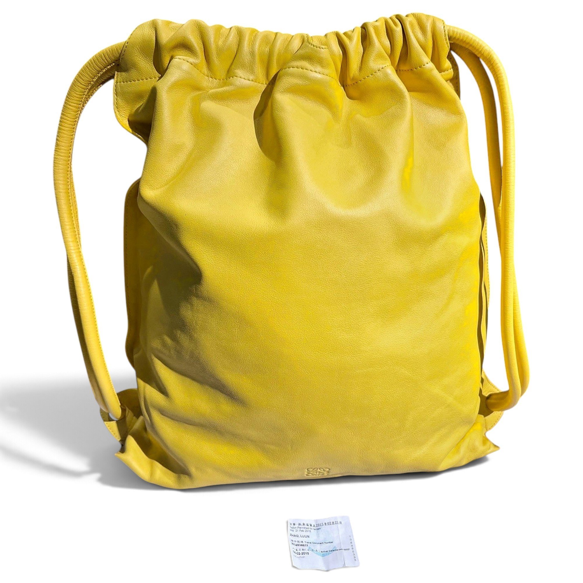 Leather backpack