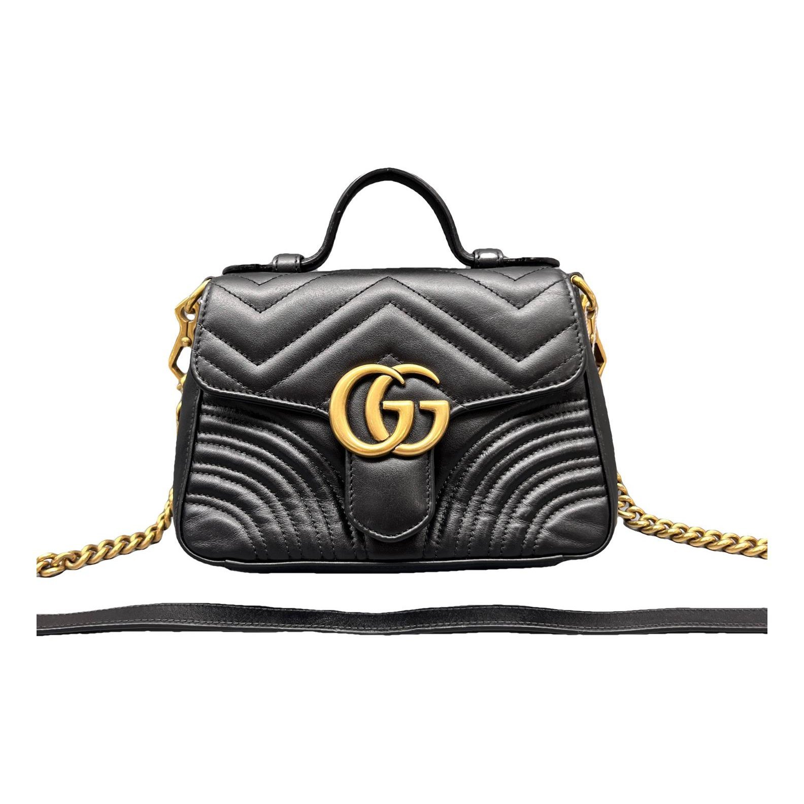 GG Marmont Flap leather crossbody bag
