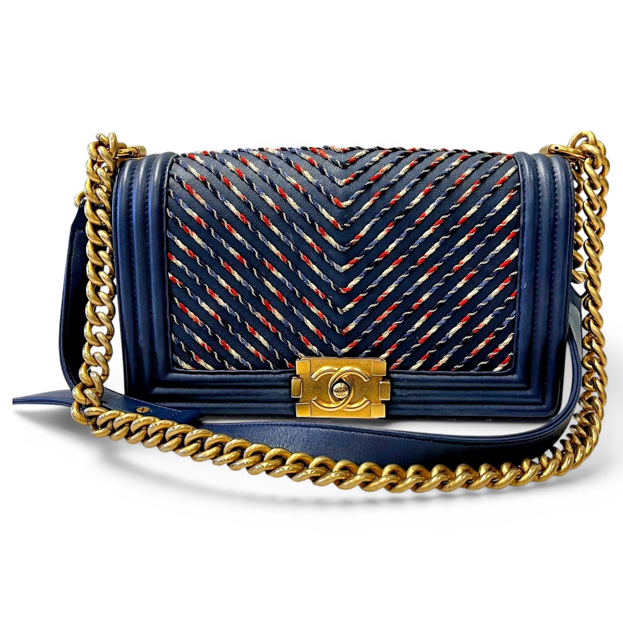 Boy leather crossbody bag