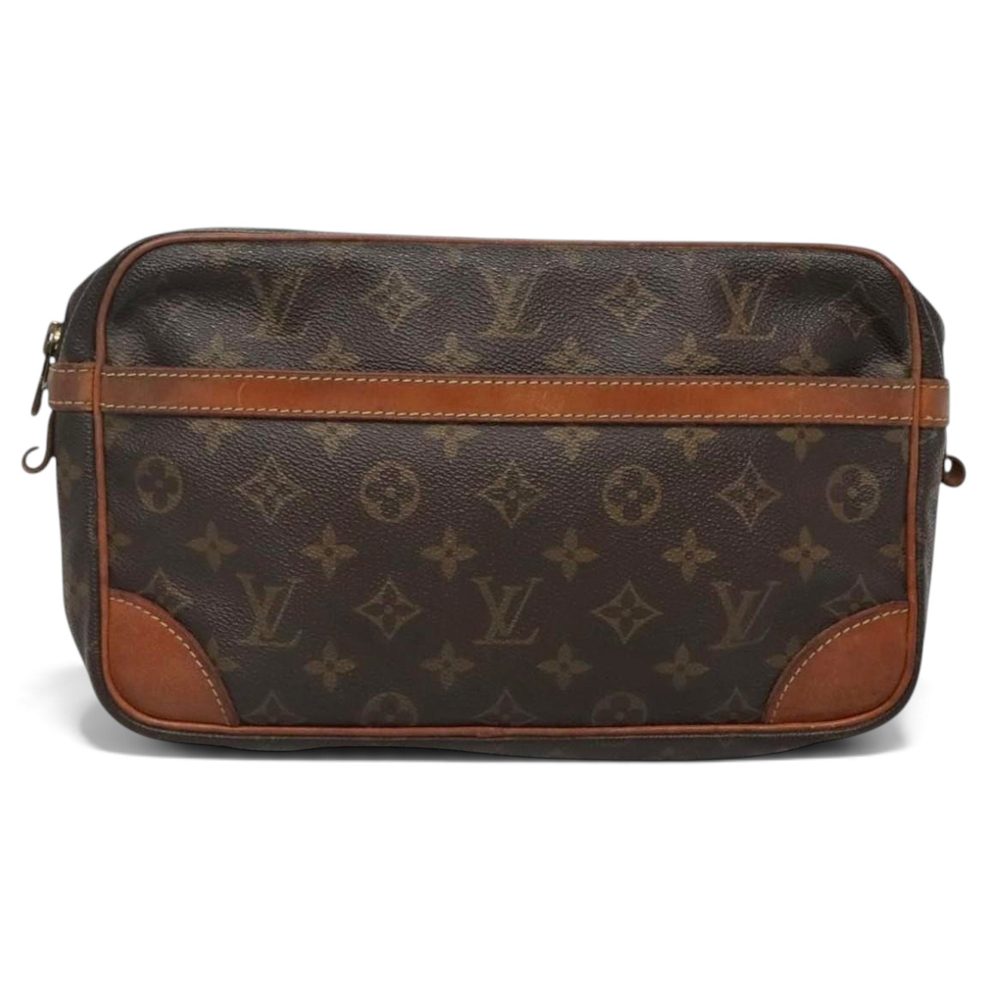 Leather clutch bag