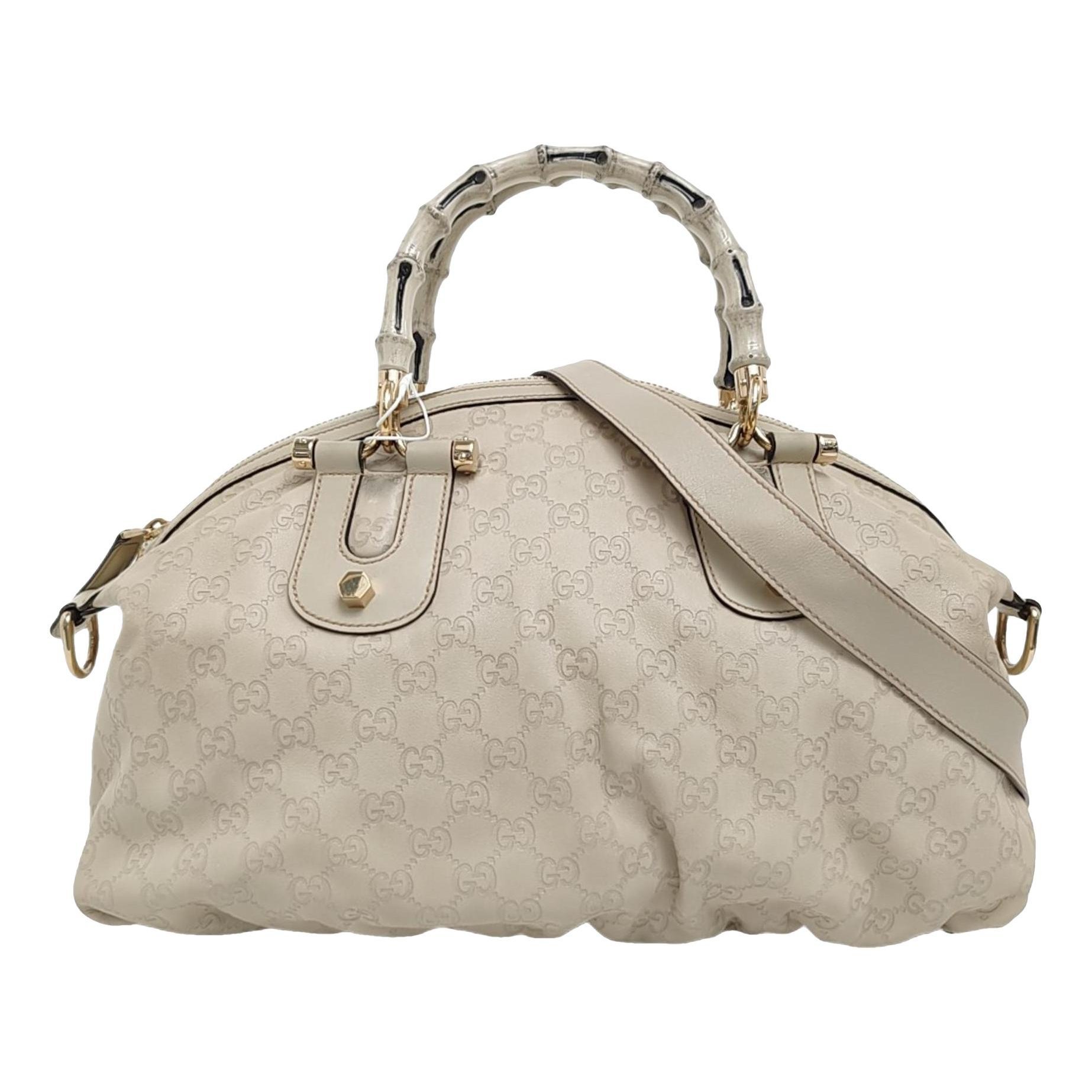 Bamboo Shopper leather tote