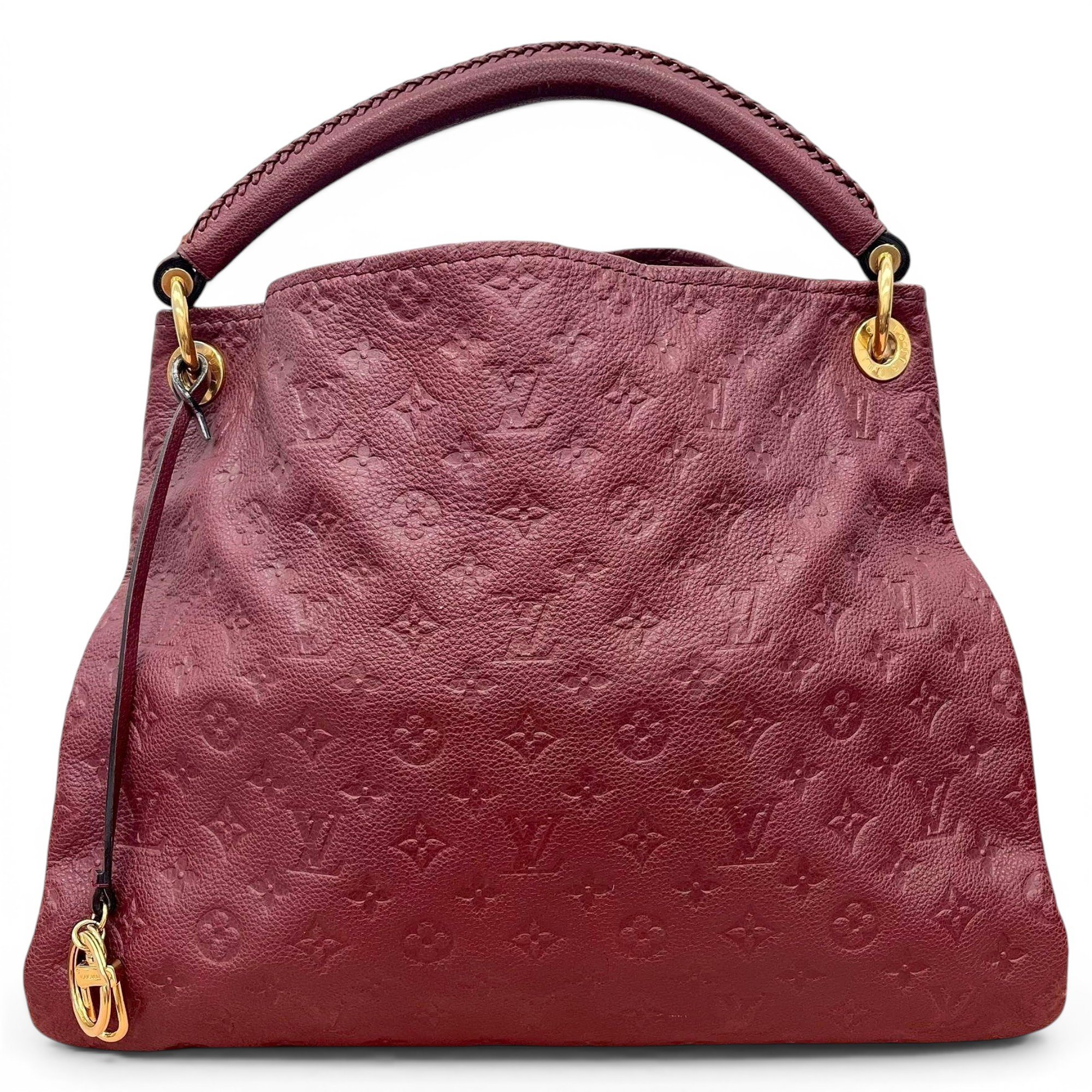Artsy leather handbag