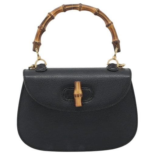 Bamboo leather handbag