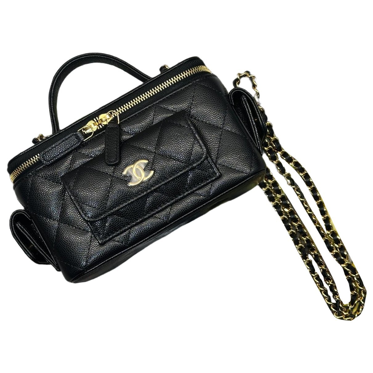 Trendy CC Vanity leather handbag