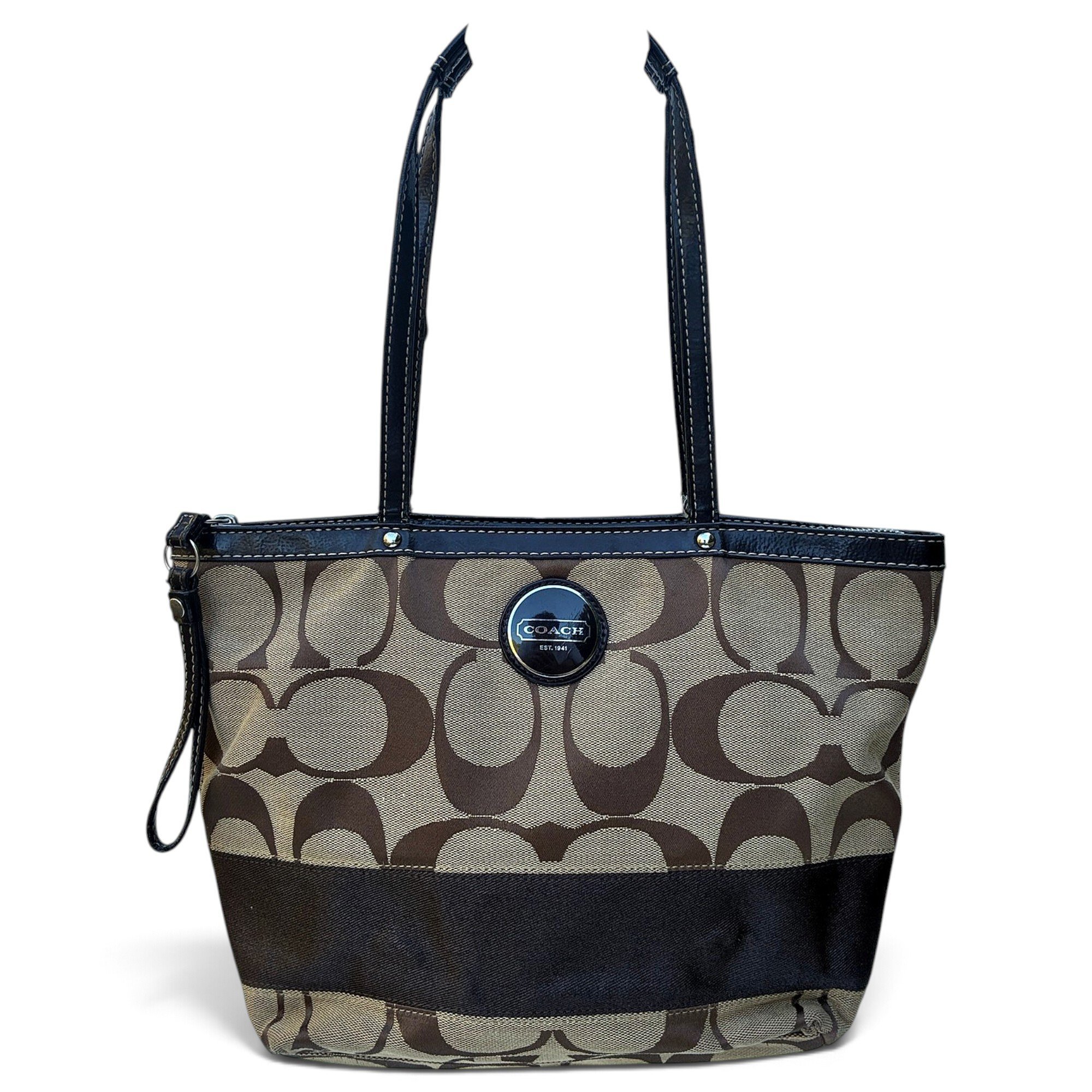 Coach Signature Sufflette cloth tote