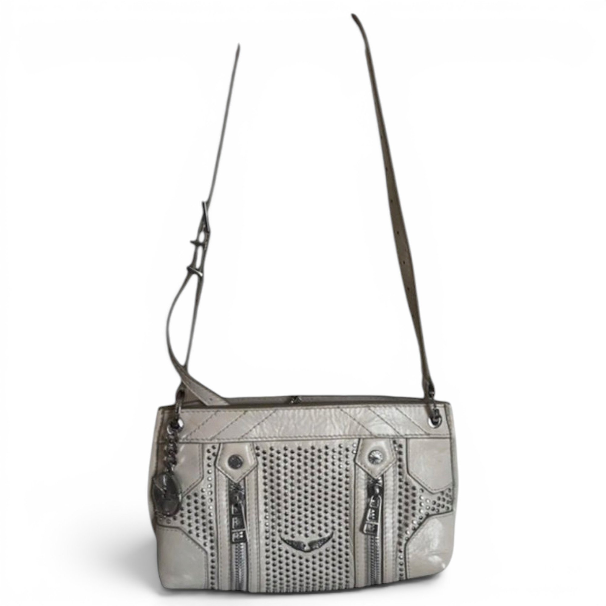 Rock leather crossbody bag