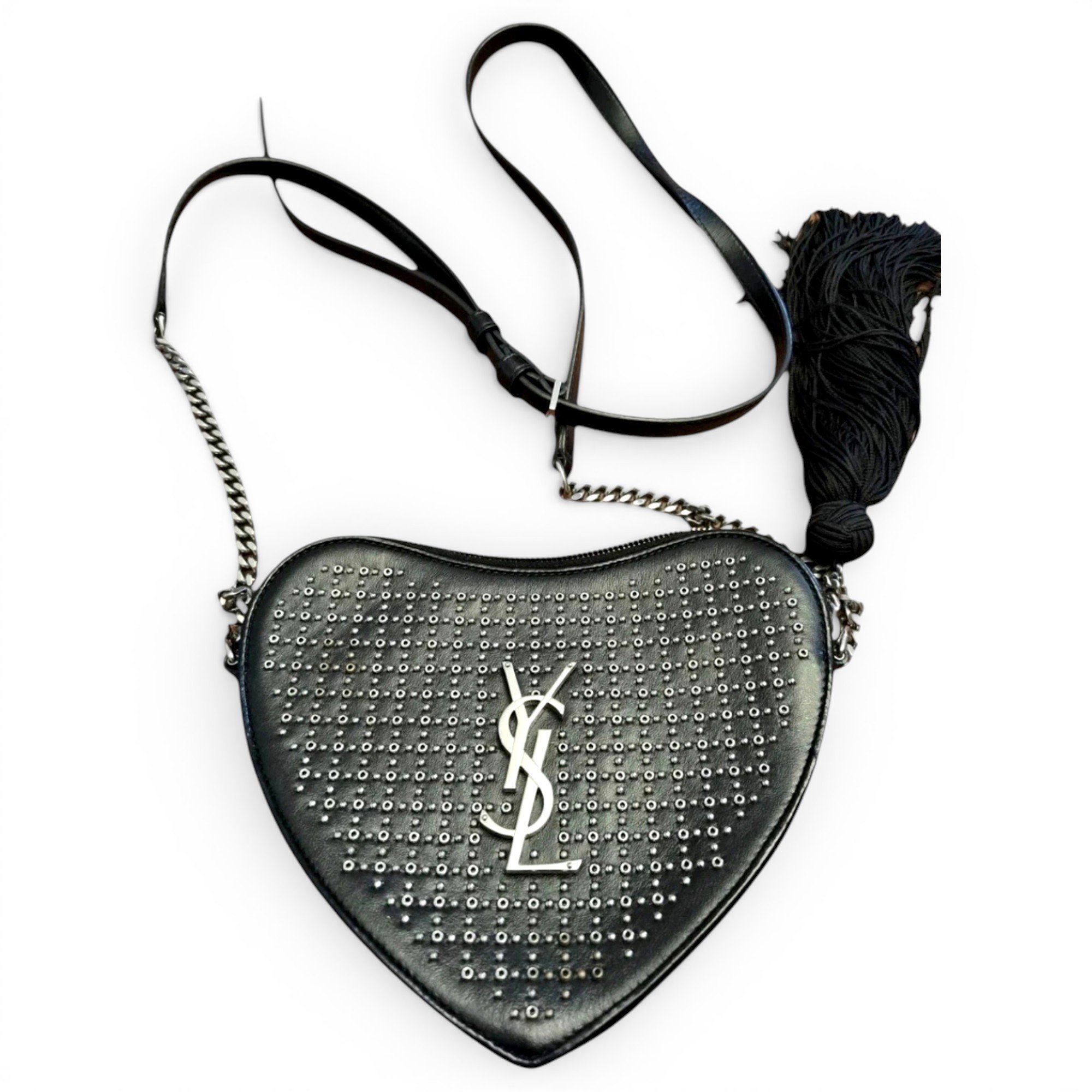Boîte Love leather crossbody bag