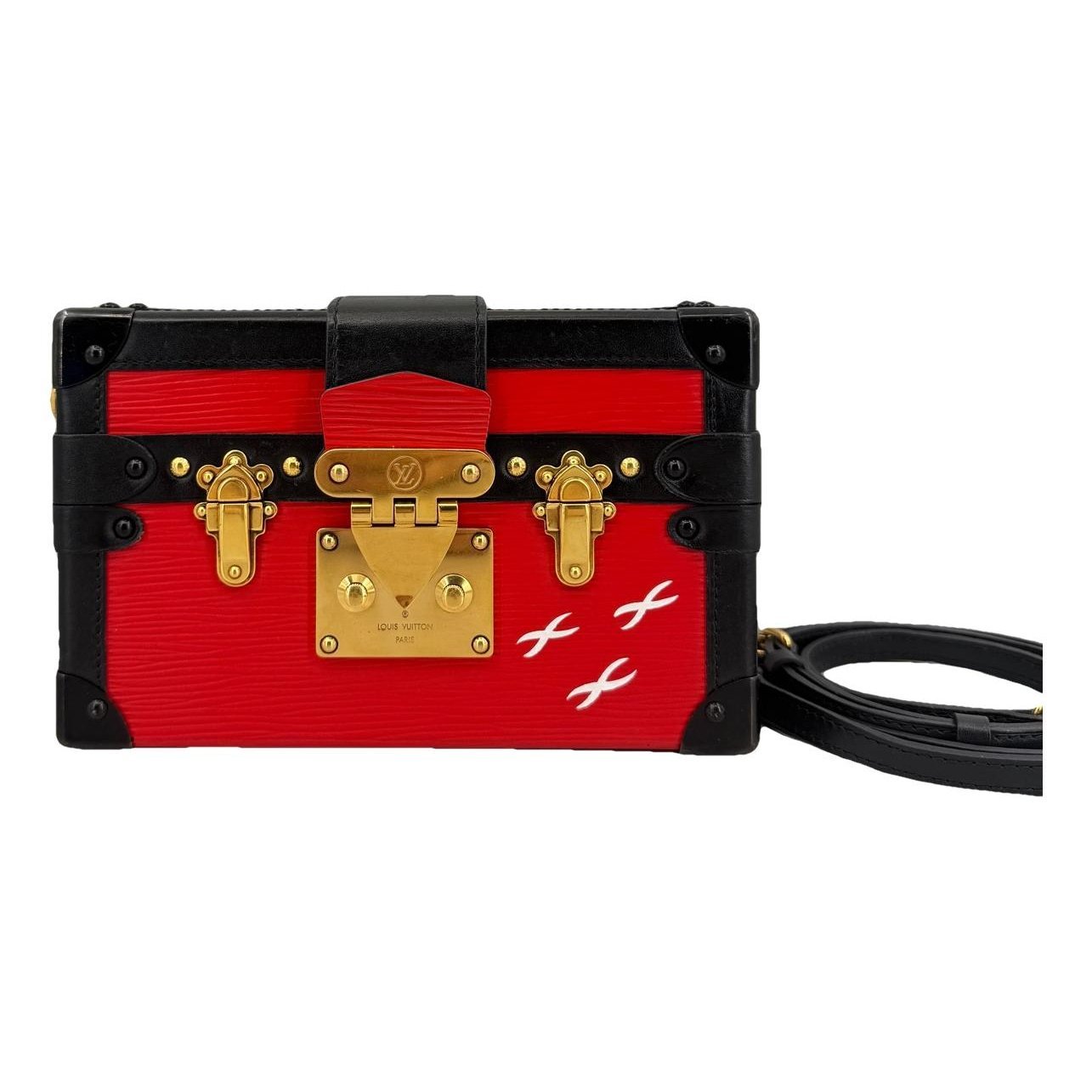 Petite Malle leather handbag
