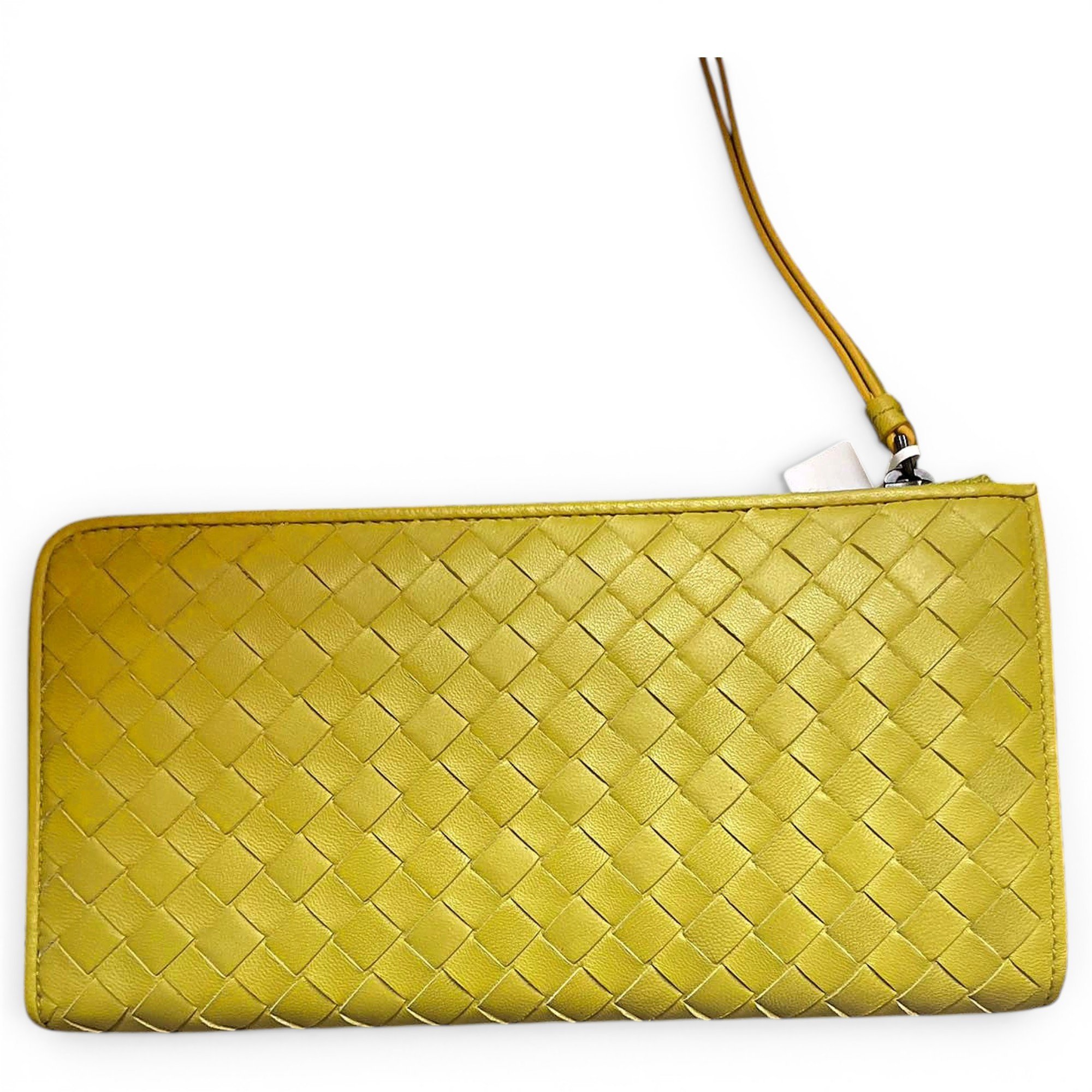 Leather clutch bag