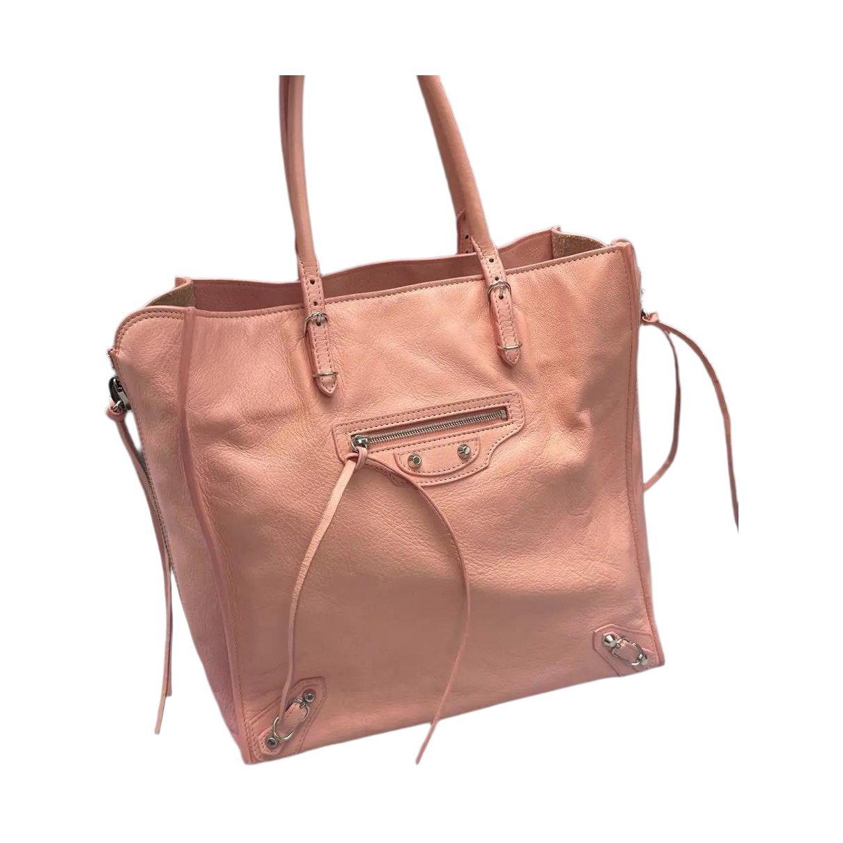 Papier leather handbag