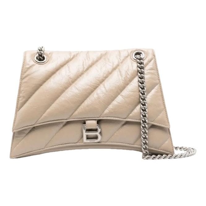 Crush leather crossbody bag