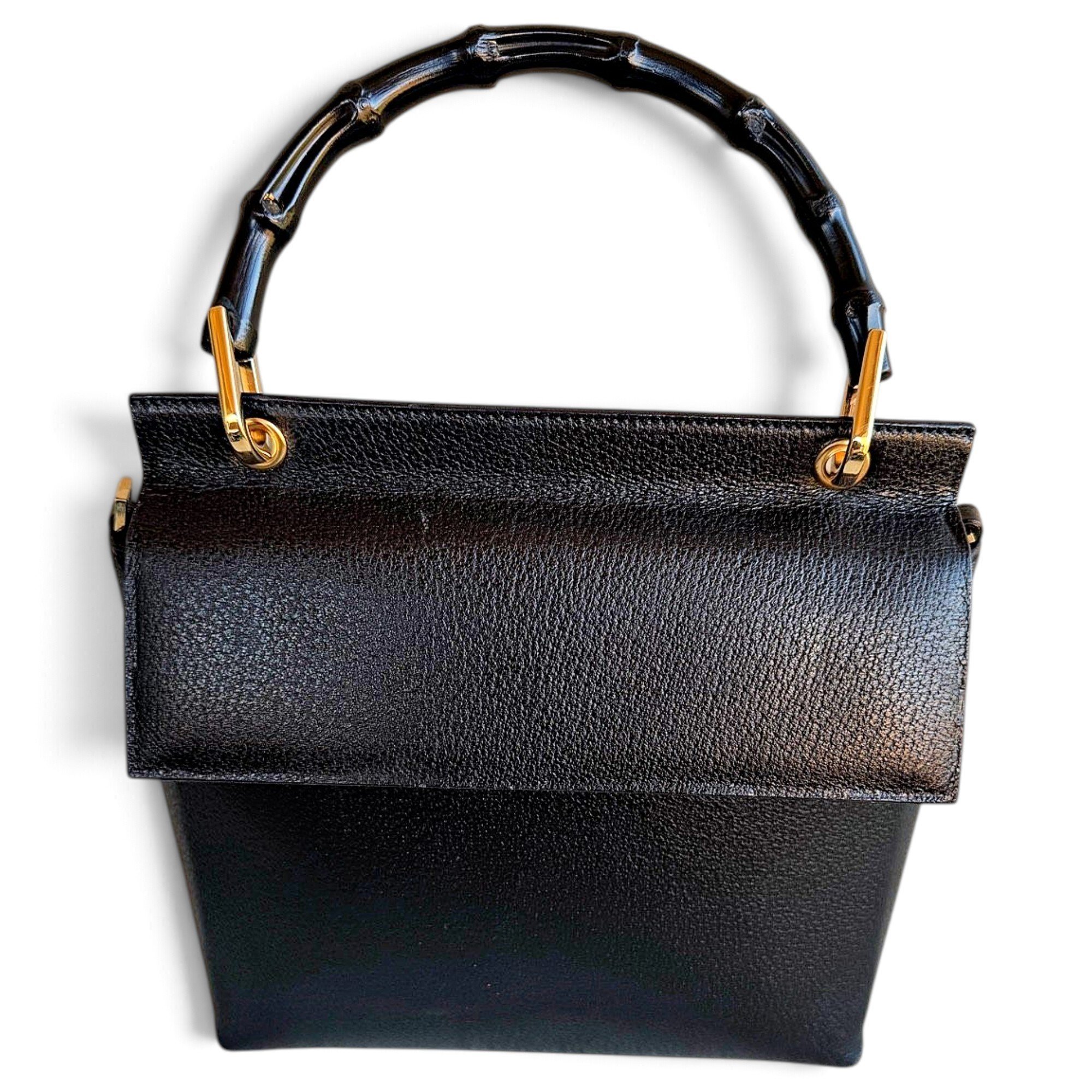 Bamboo leather handbag
