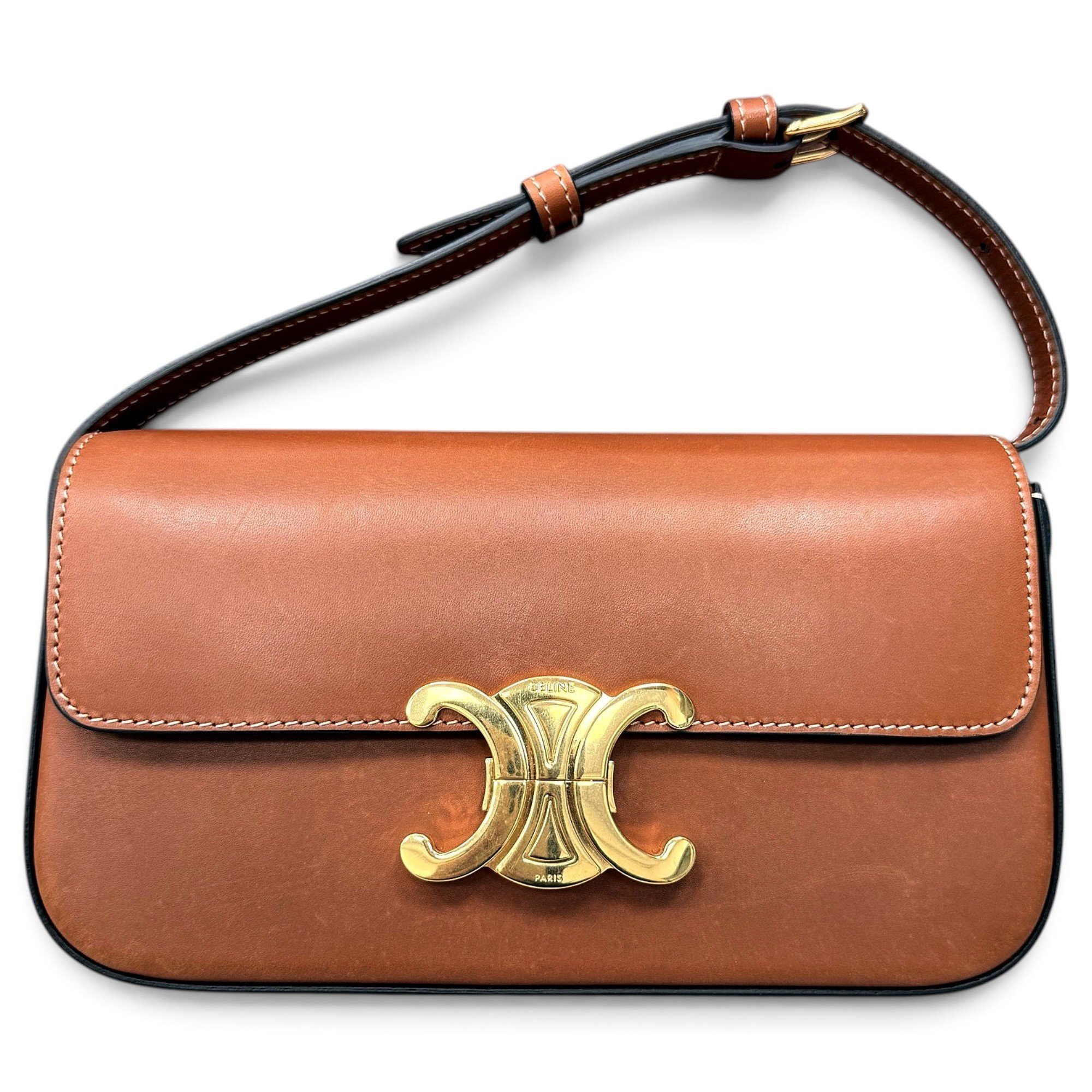 Triomphe Long leather handbag