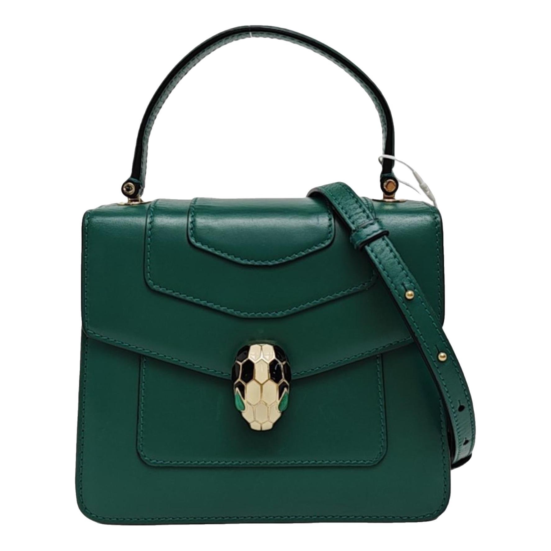Serpenti leather handbag
