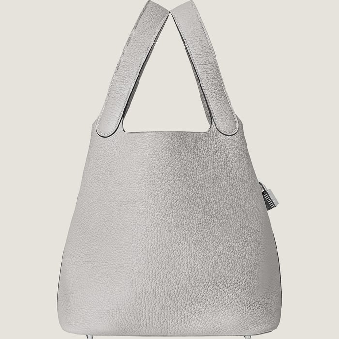 Gris Perle Picotin Lock 22 Bag