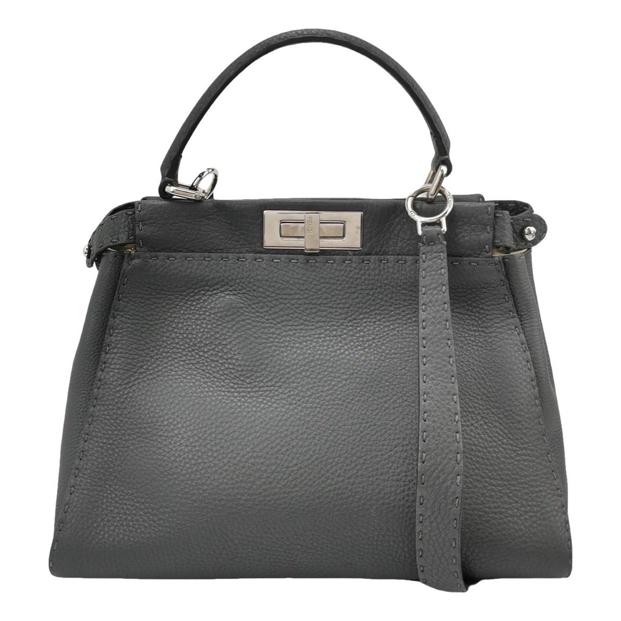 Peekaboo leather handbag