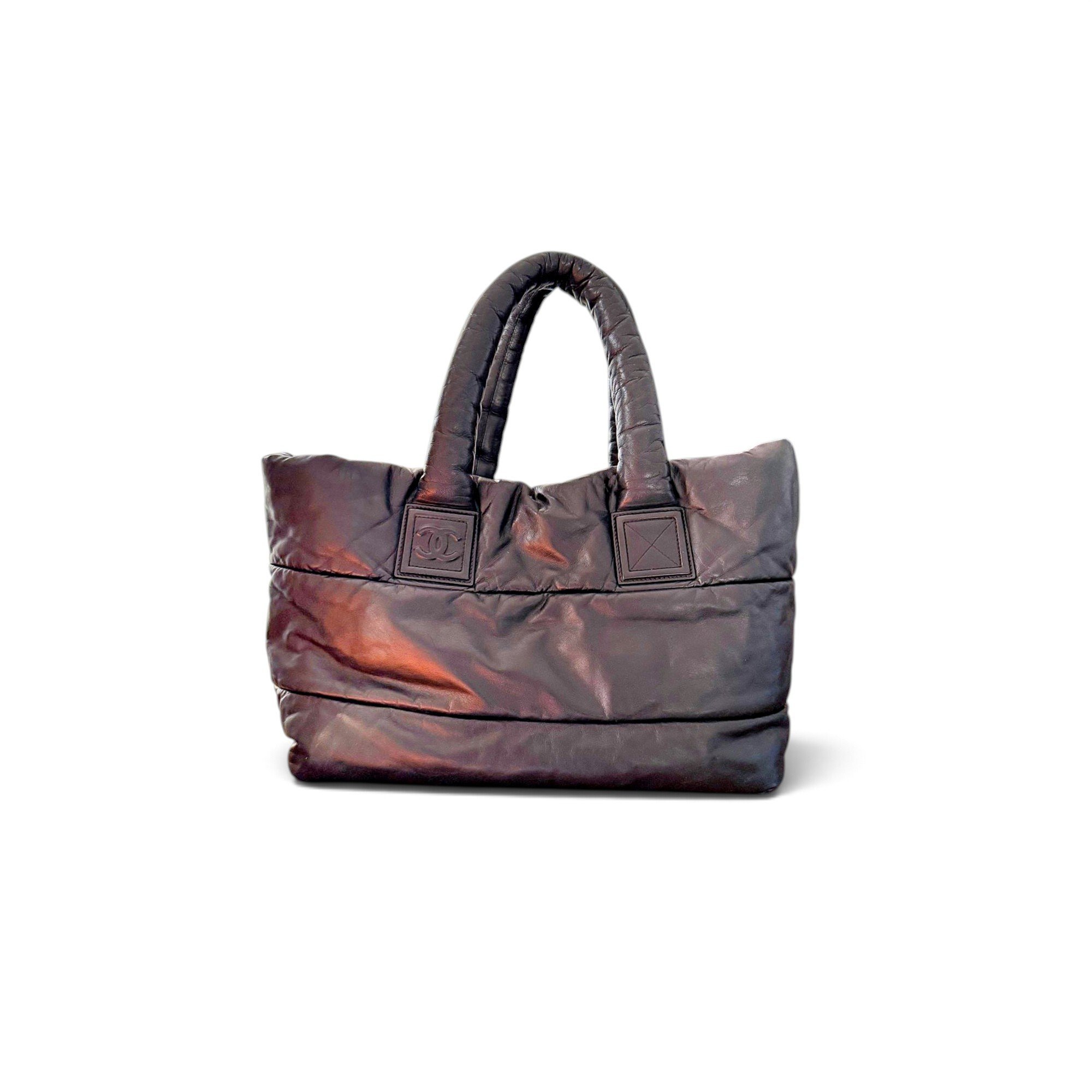 Cocoon leather tote