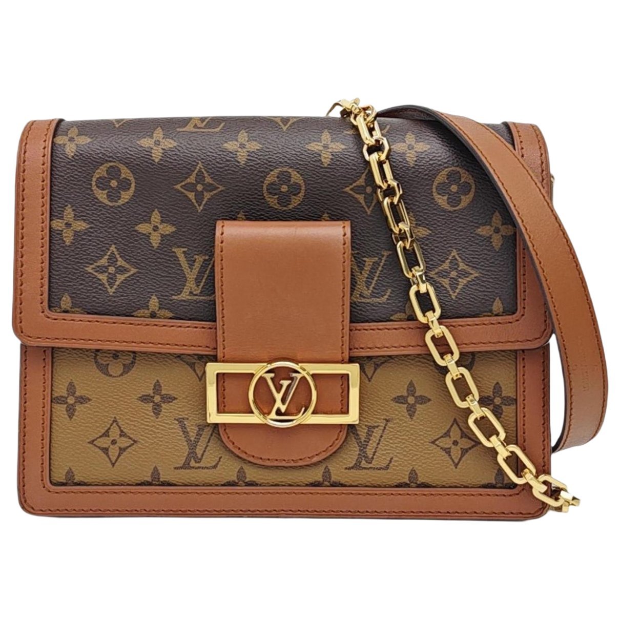 Dauphine leather crossbody bag