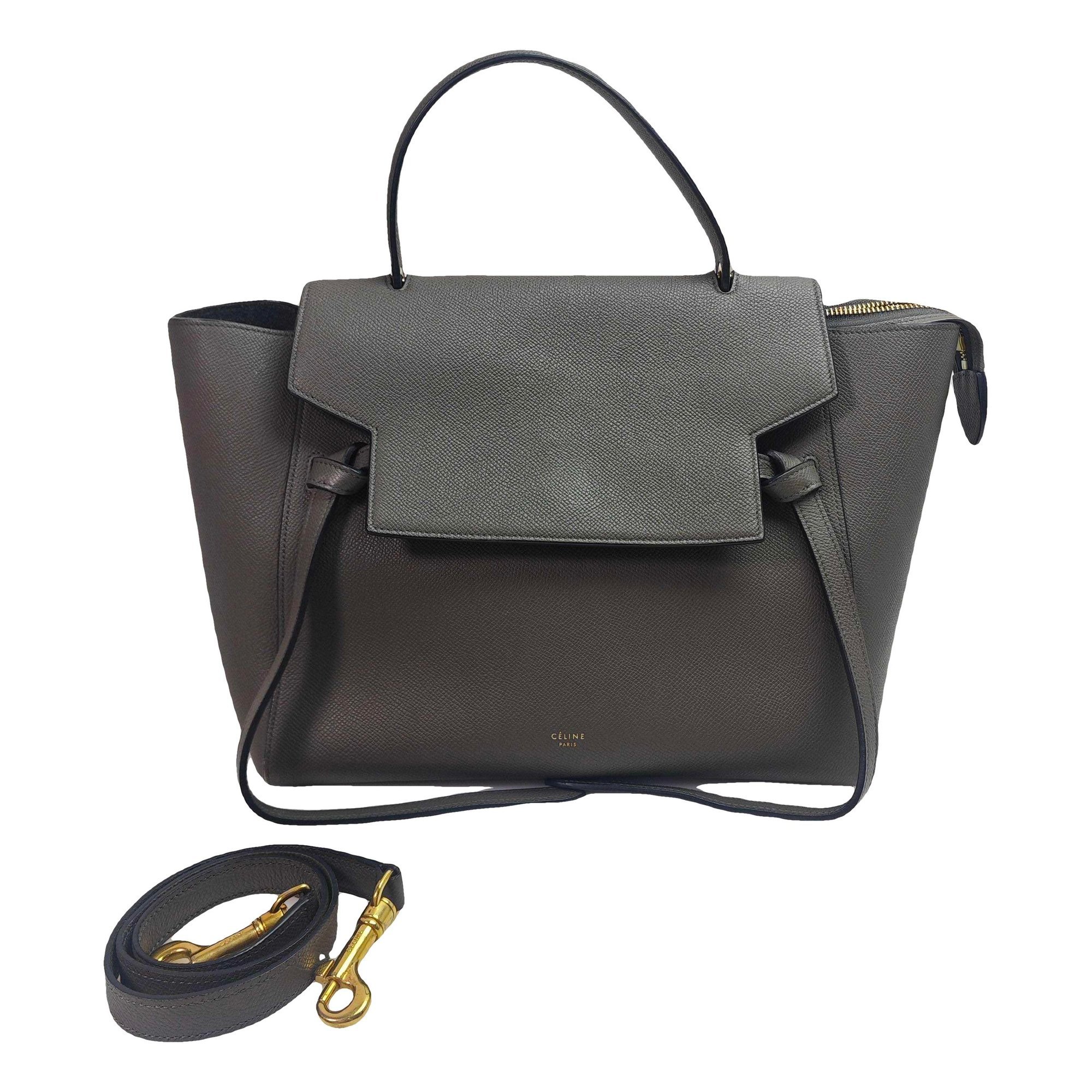 Belt leather handbag