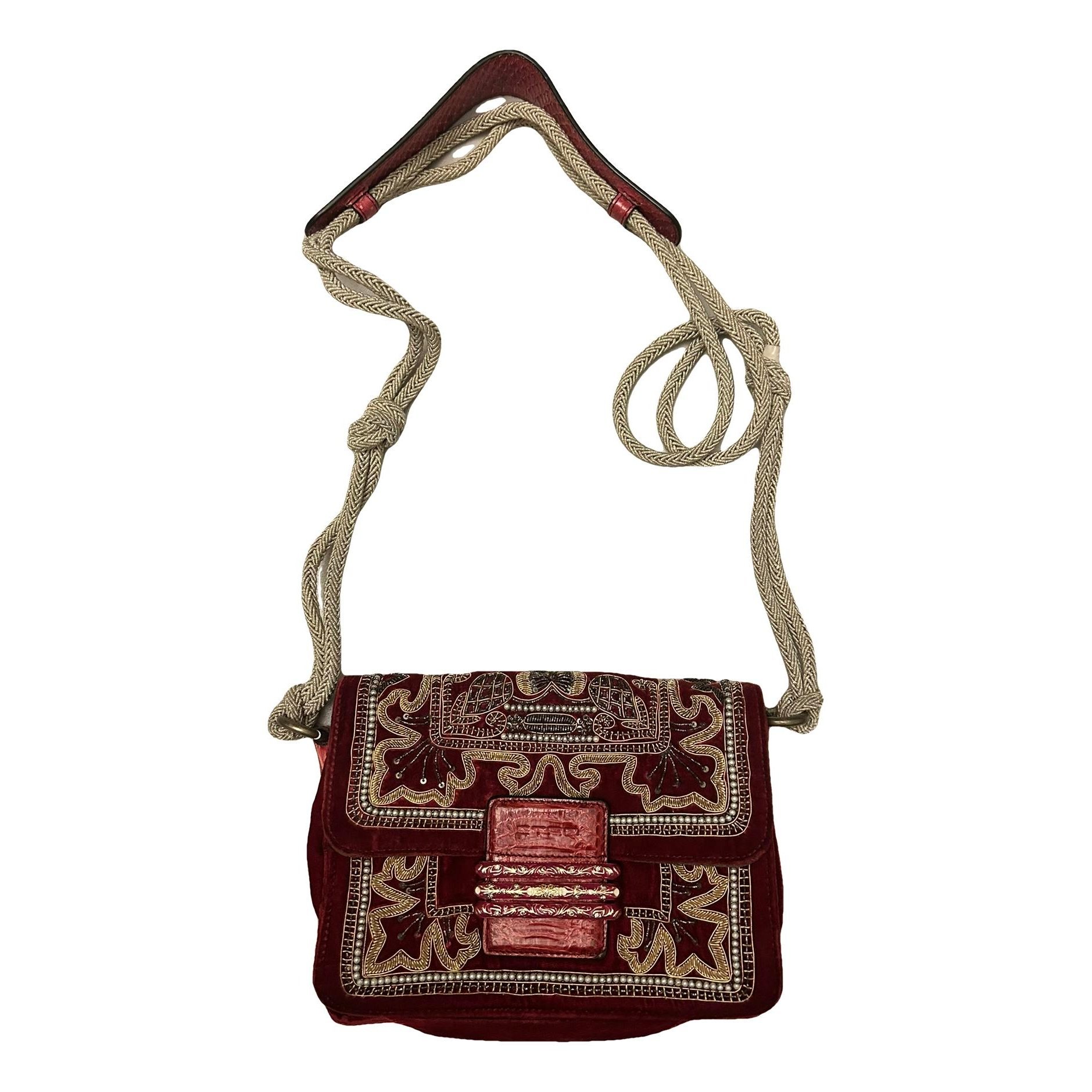 Etro Velvet clutch bag