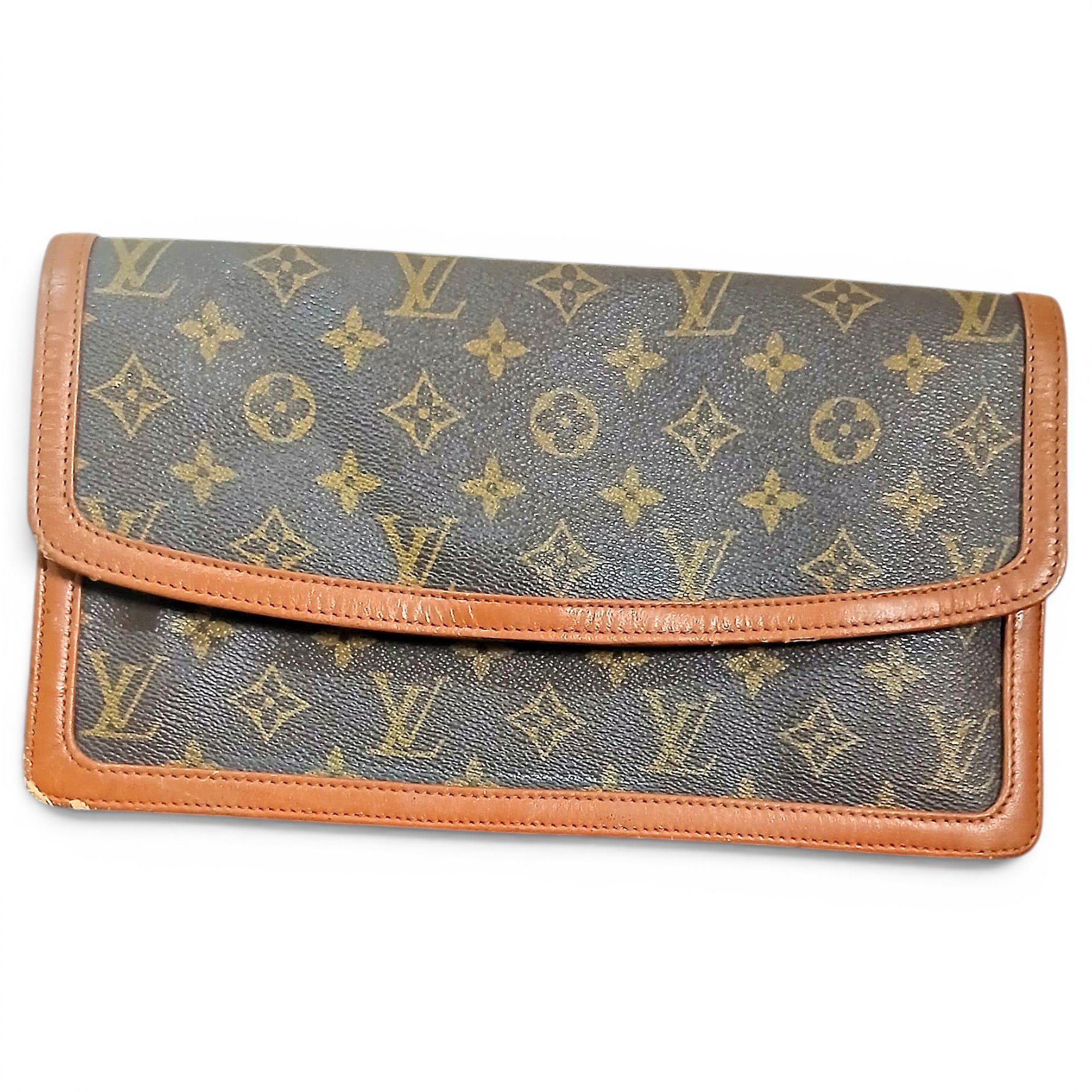 Neverfull leather clutch bag