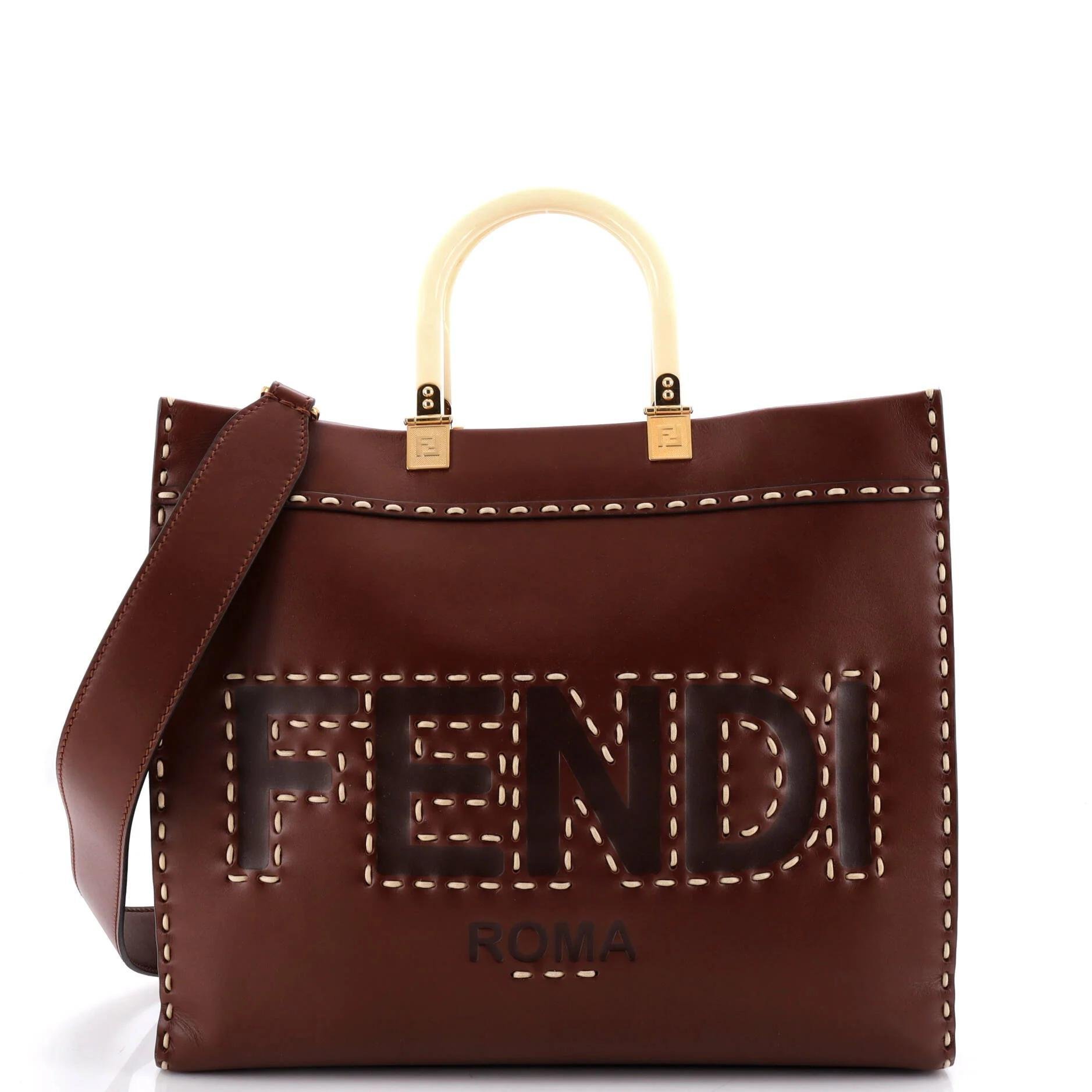 Leather tote