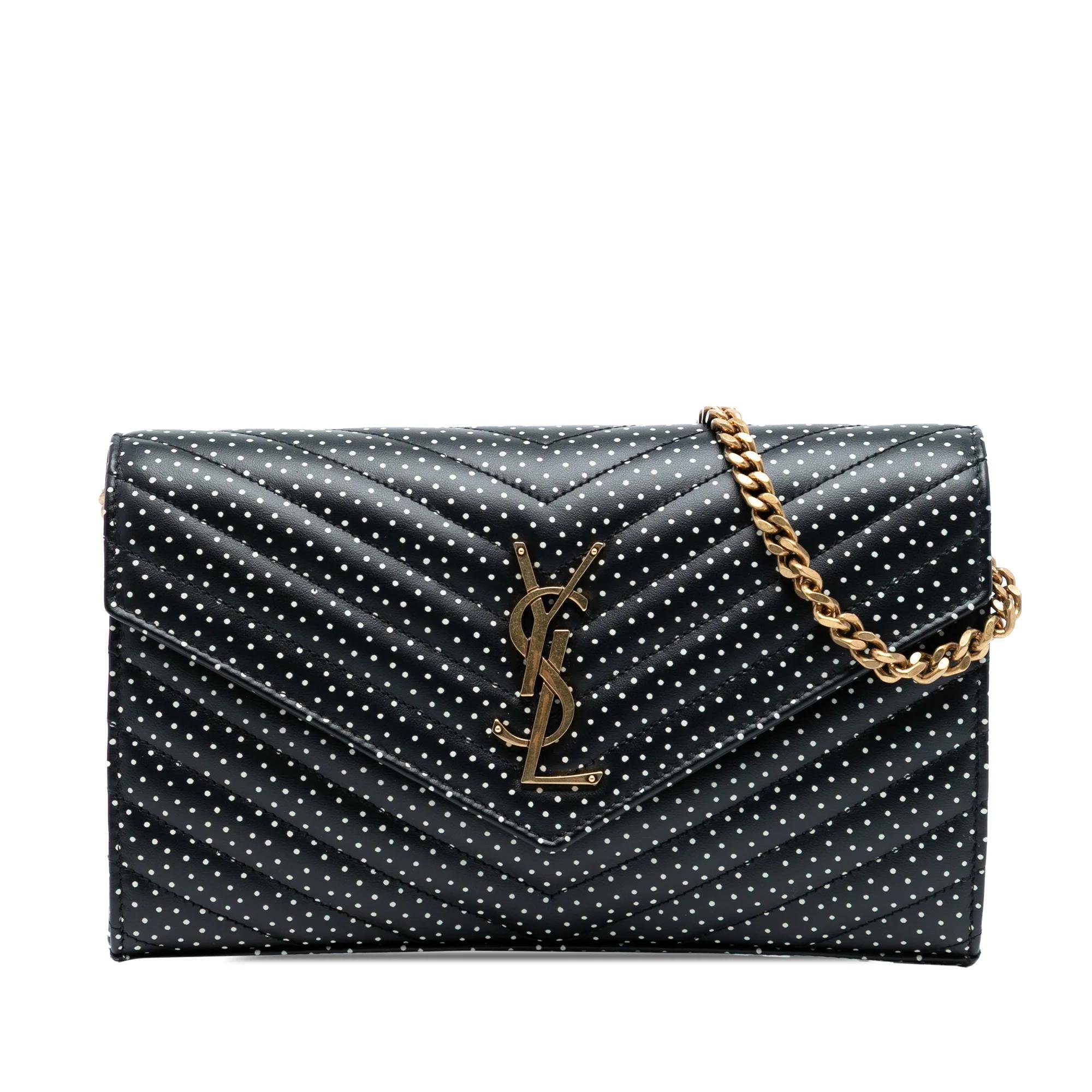 Saint Laurent Envelope pony-style calfskin crossbody bag