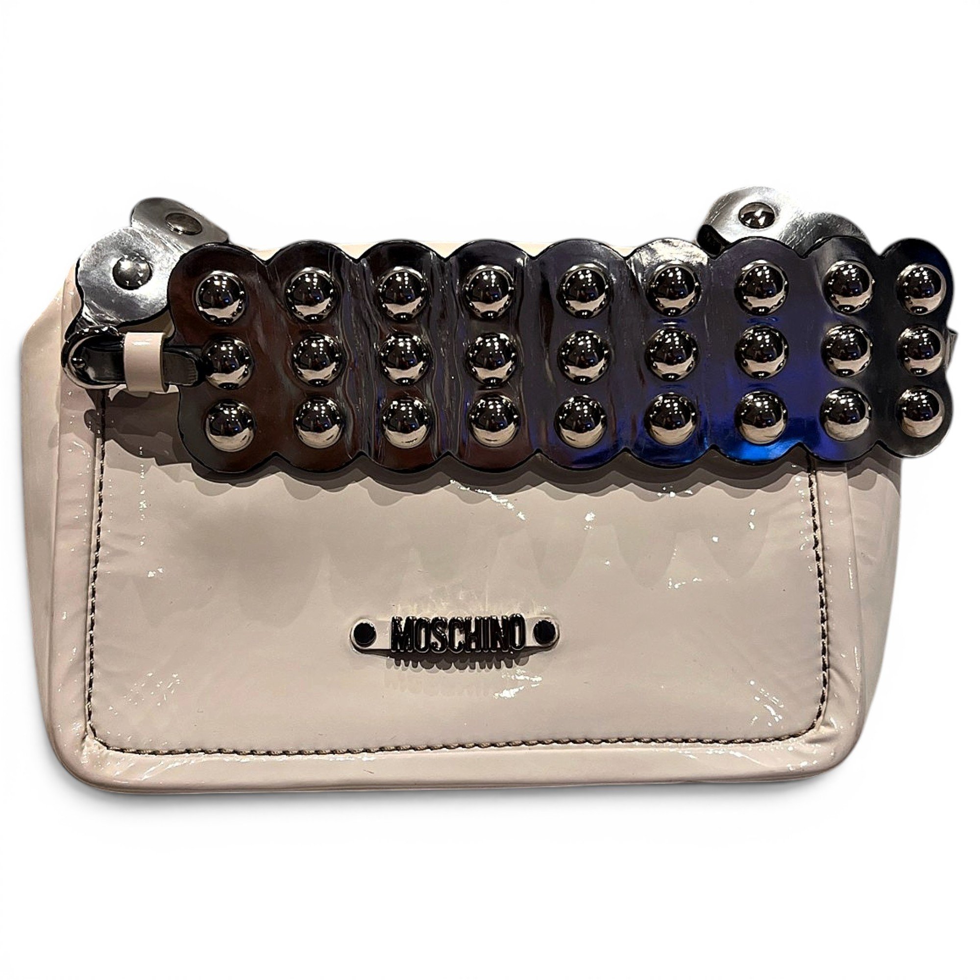 Patent leather handbag