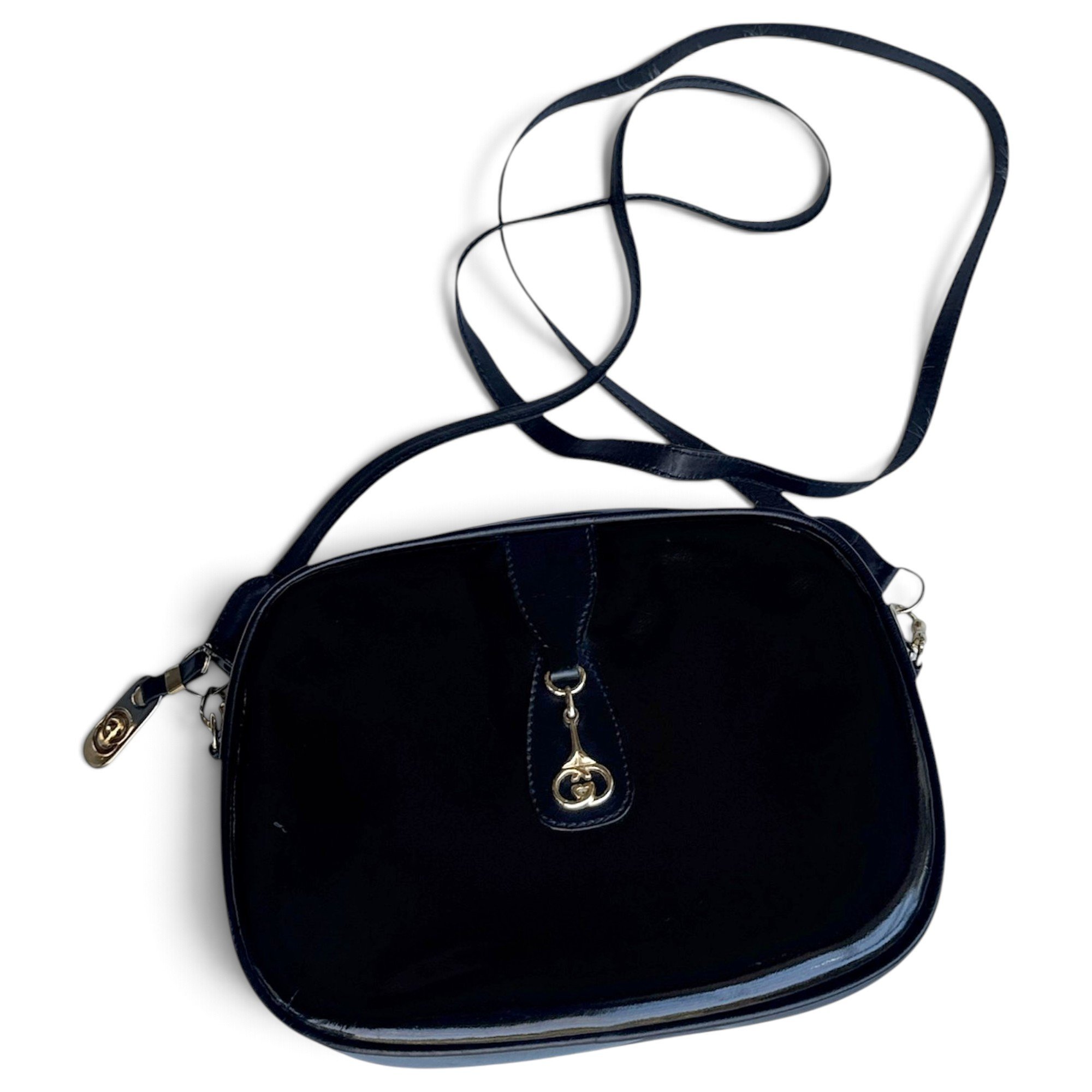 Patent leather crossbody bag