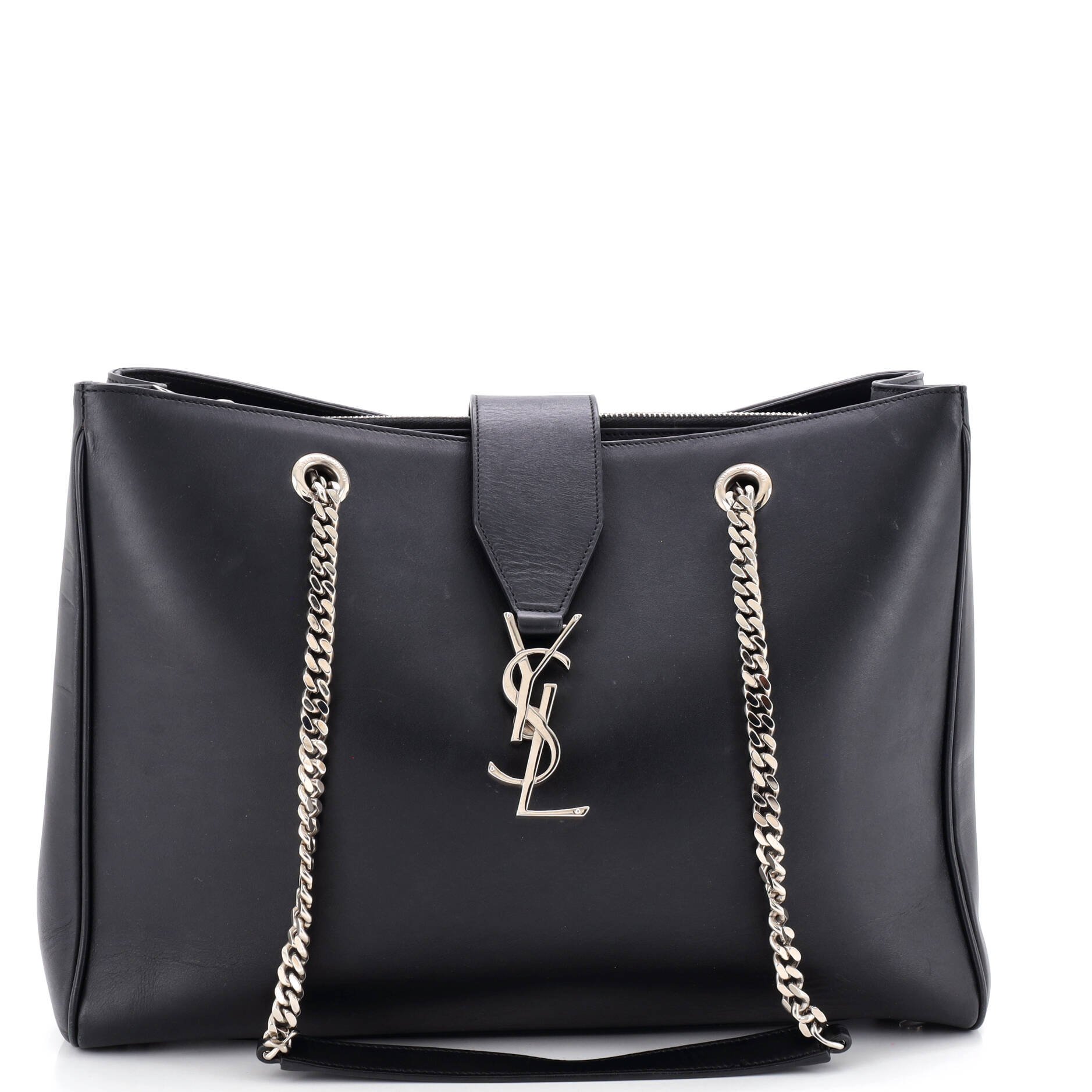 Classic Monogram Shopper Leather Large