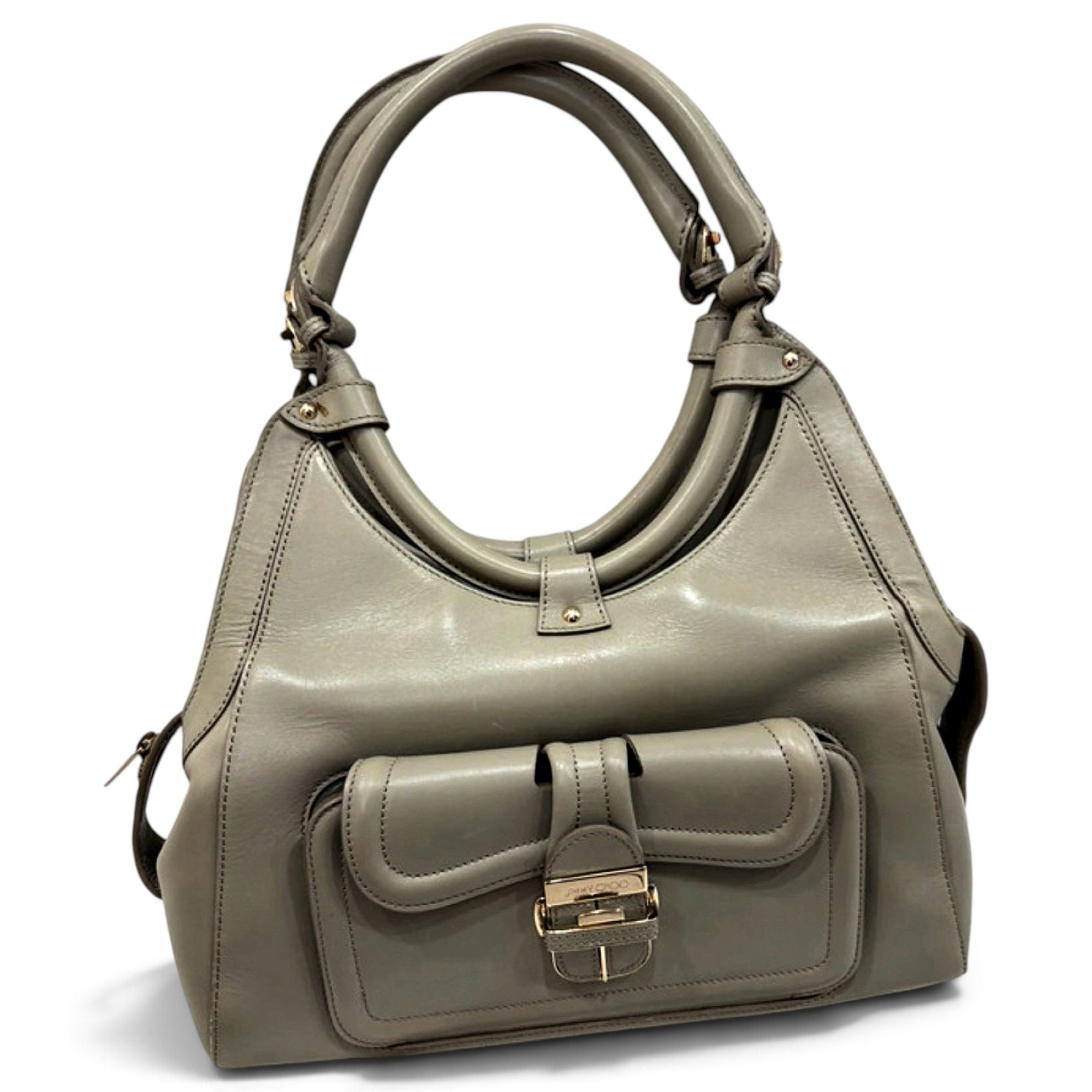 Cinch leather handbag