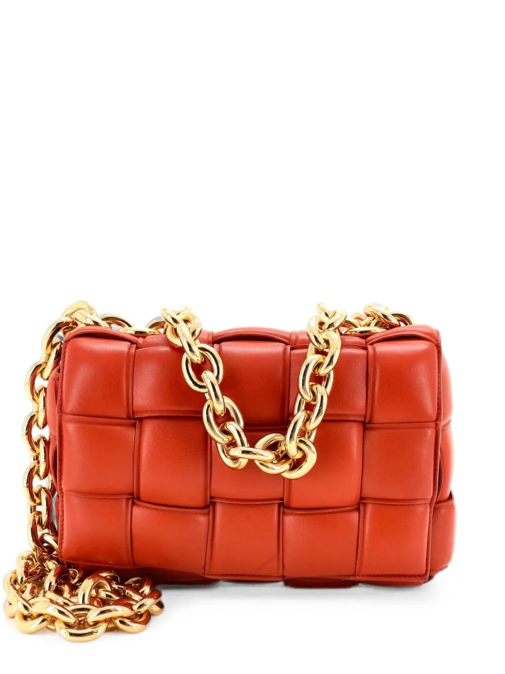 Bottega Veneta Cassette Chain Padded Maxi Intrecciato Leather crossbody bag