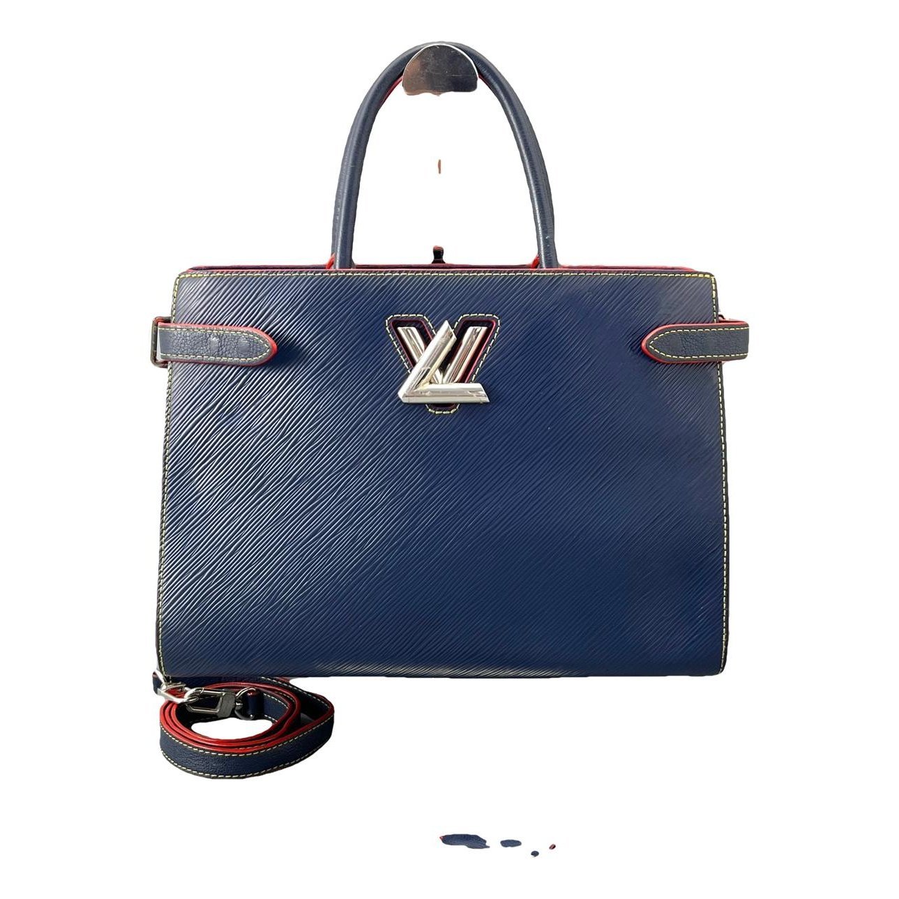 Twist leather handbag