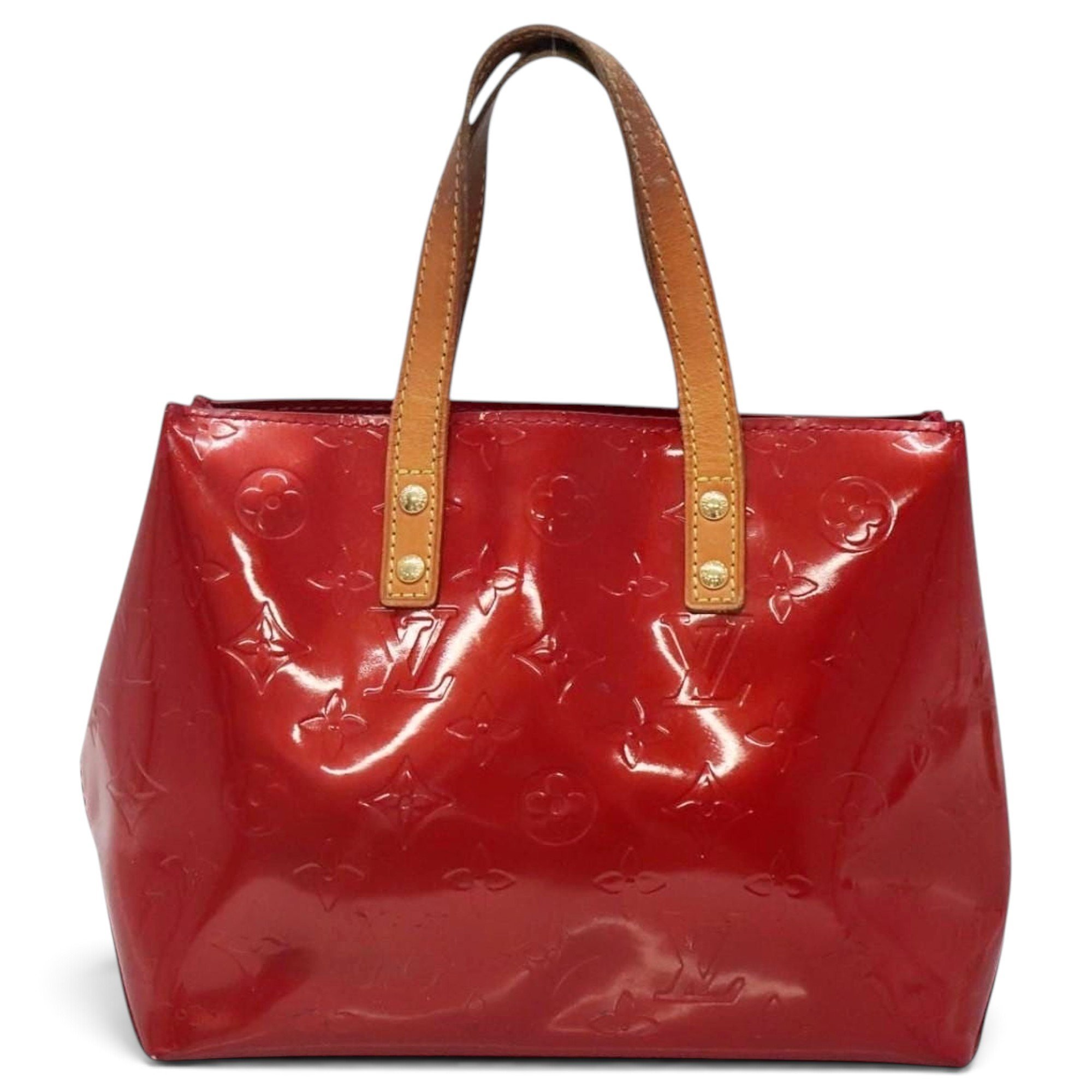 Reade patent leather handbag