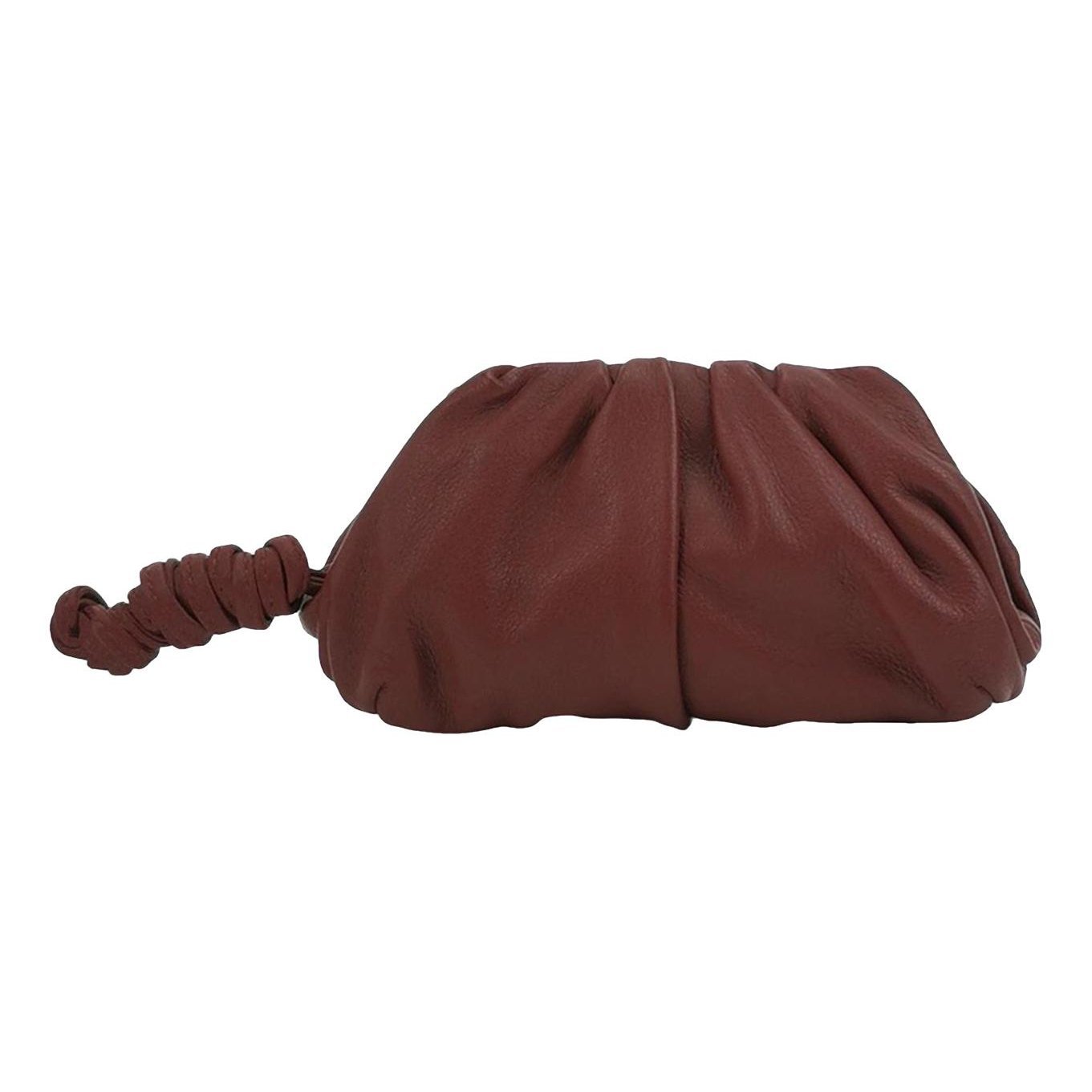Pouch leather handbag