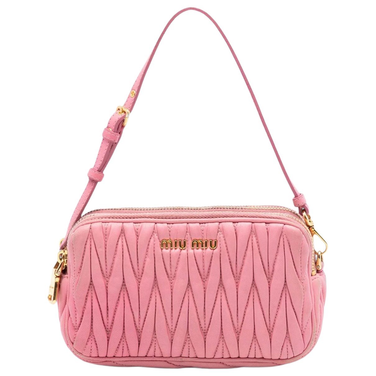 Matelassé leather handbag